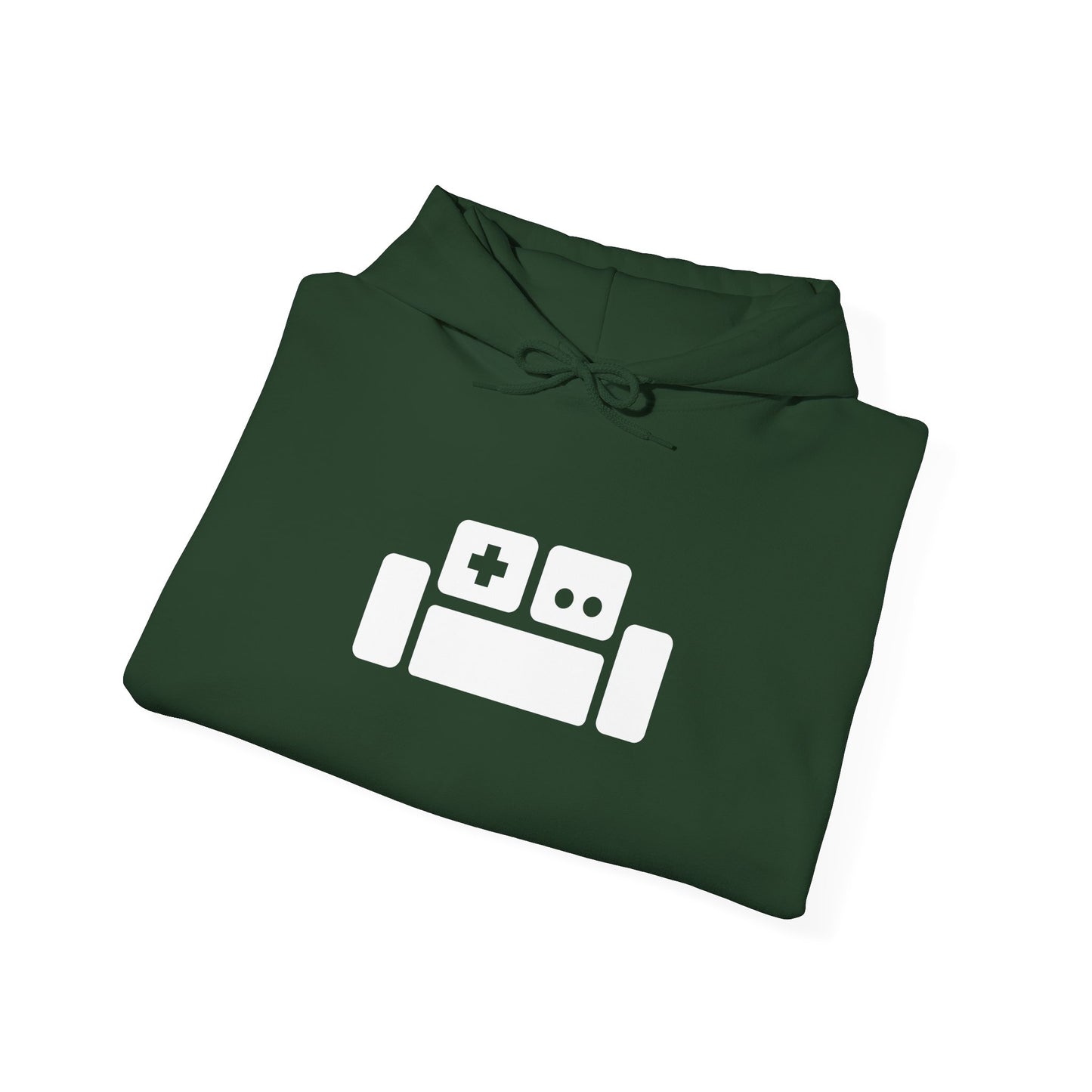 Basement Logo Adult Unisex Hoodie (white couch)