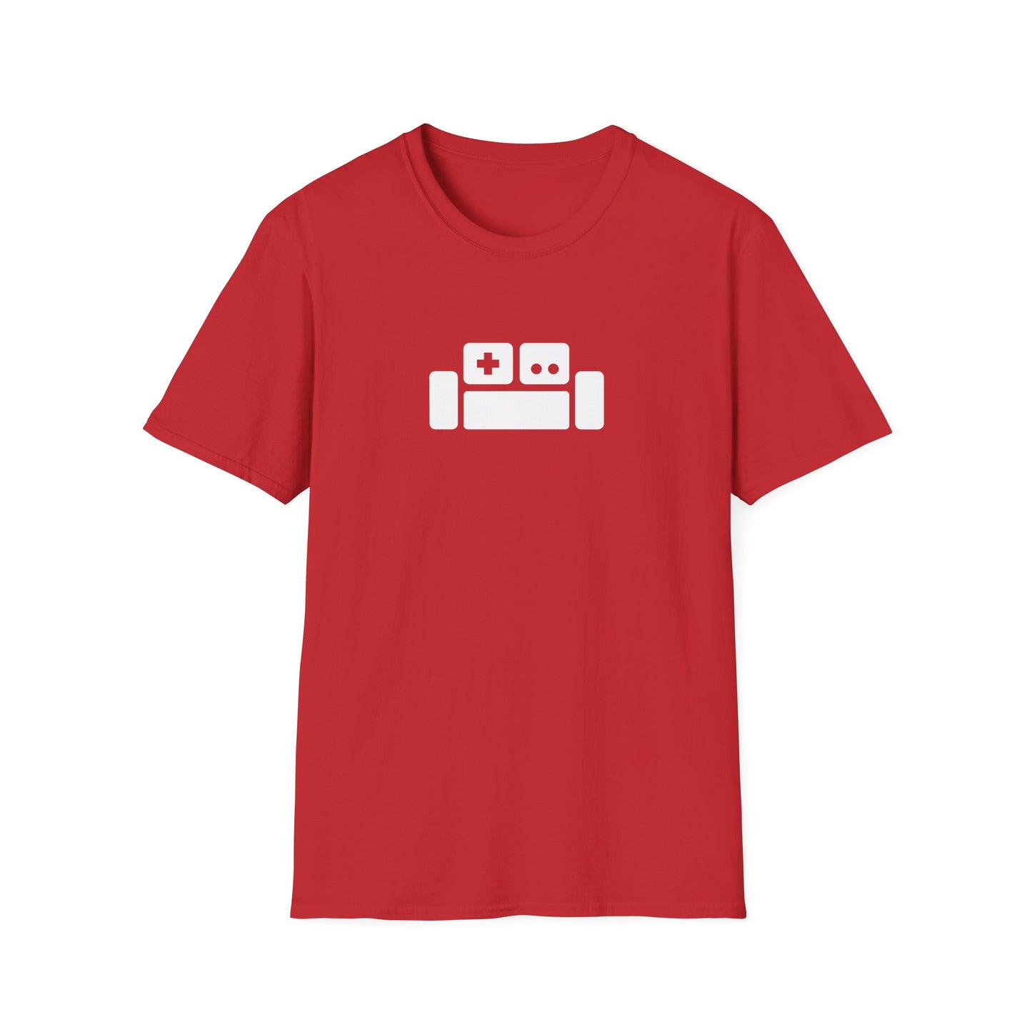 Basement Logo T-Shirt (white couch) (Unisex Adult)