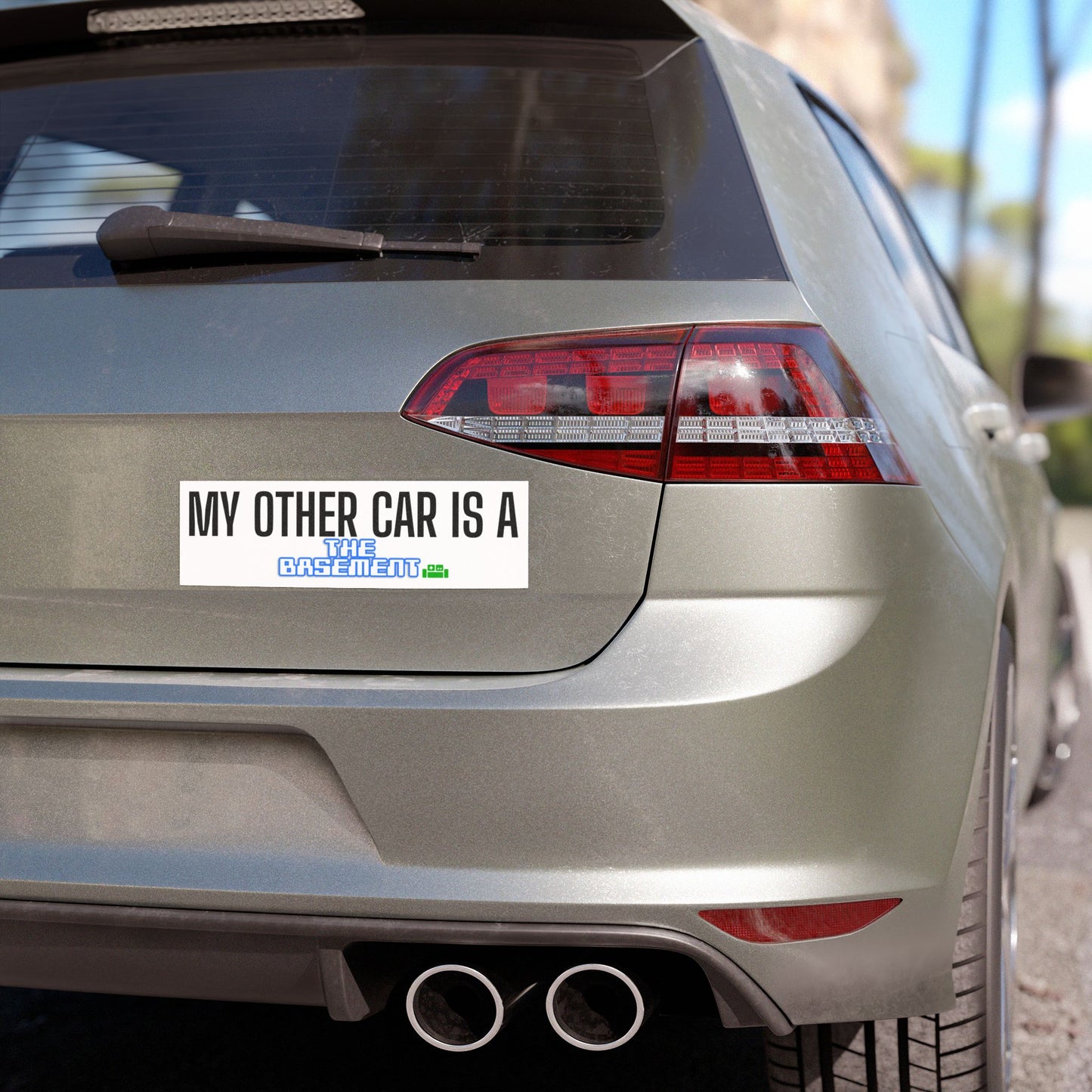 Car Magnet - Funny 'The Basement' Gaming Channel Fan Design
