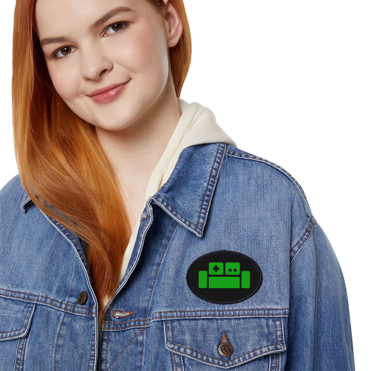 Basement Green Couch Iron-On Patch