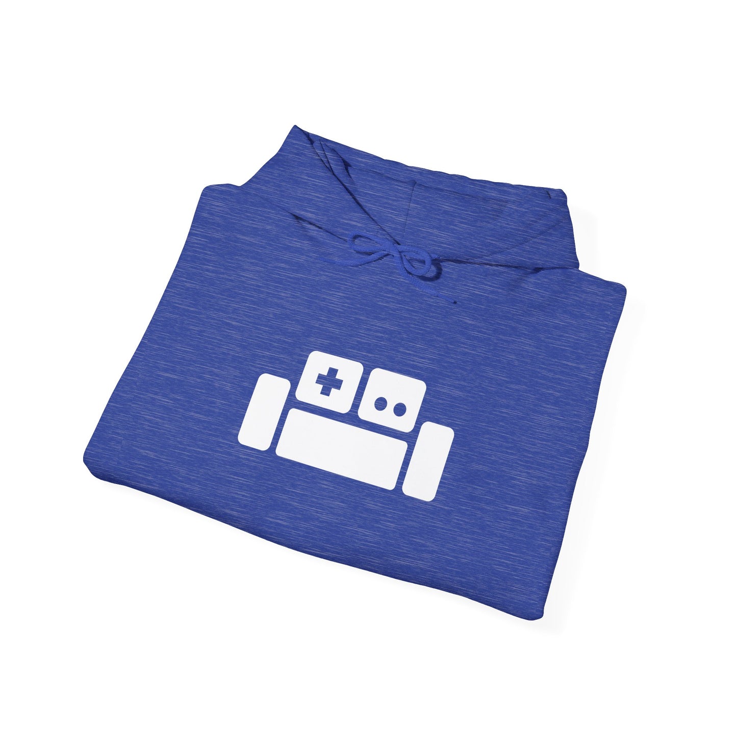 Basement Logo Adult Unisex Hoodie (white couch)