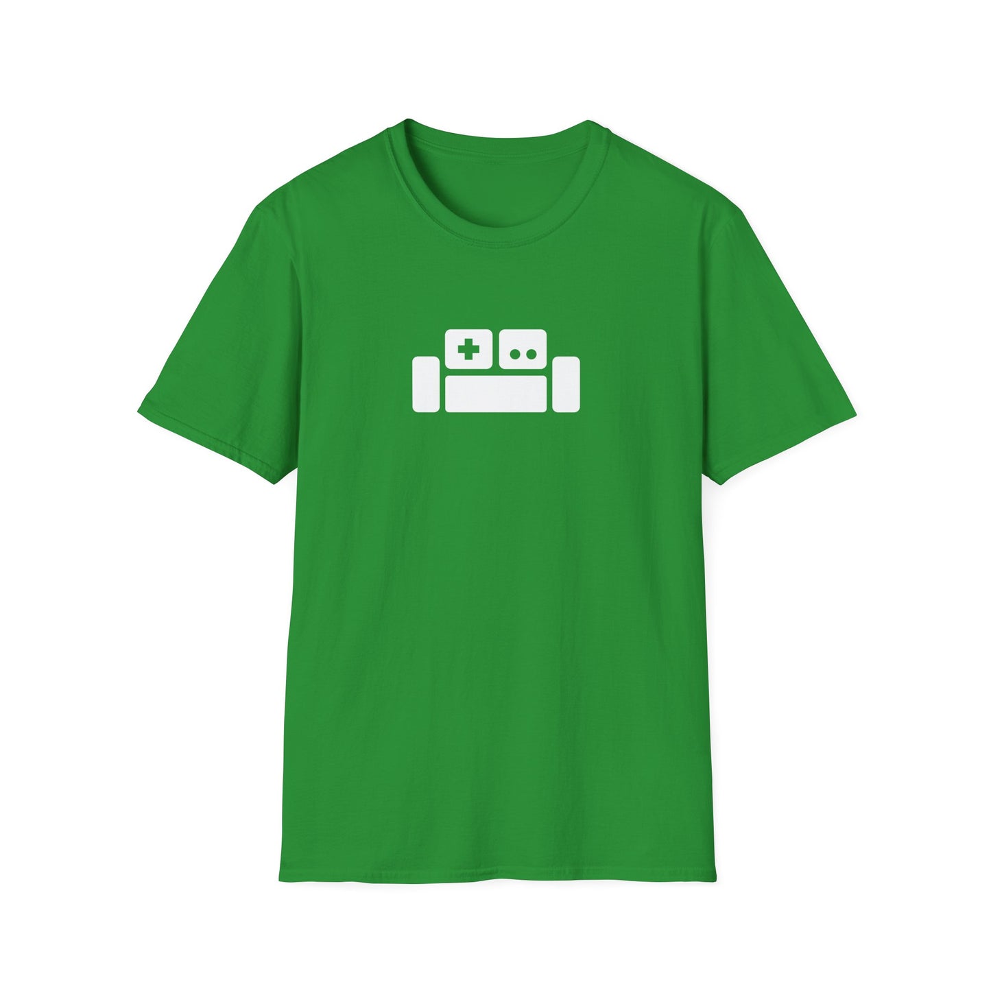 Basement Logo T-Shirt (white couch) (Unisex Adult)