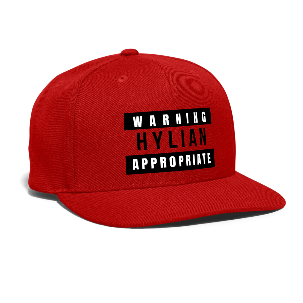 Hylian Appropriate Snapback Cap - red