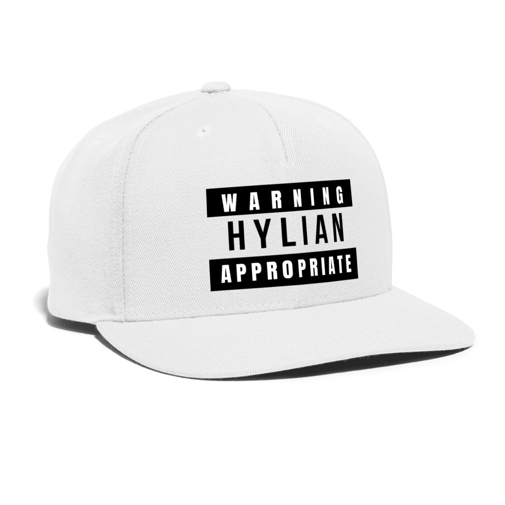 Hylian Appropriate Snapback Cap - white