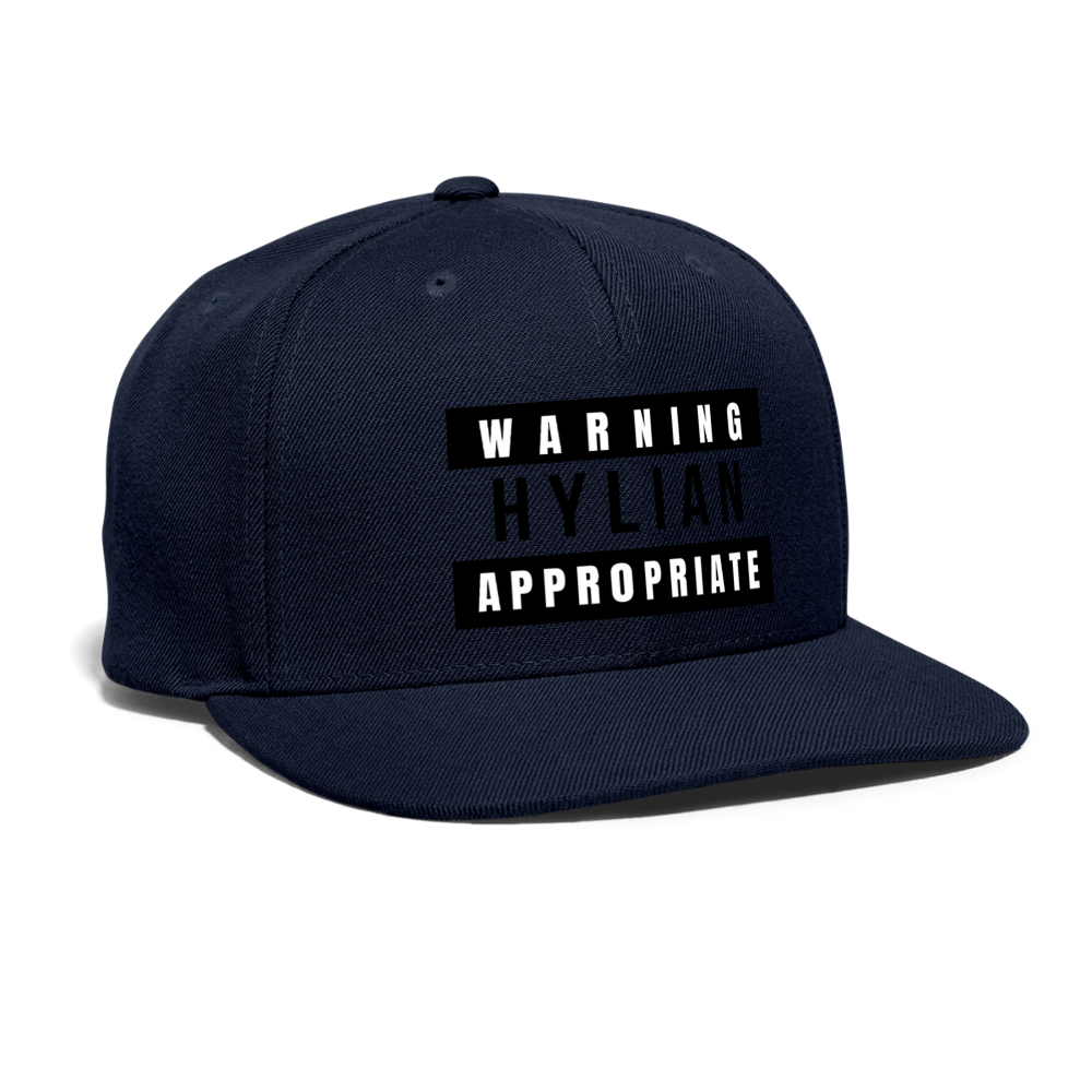 Hylian Appropriate Snapback Cap - navy