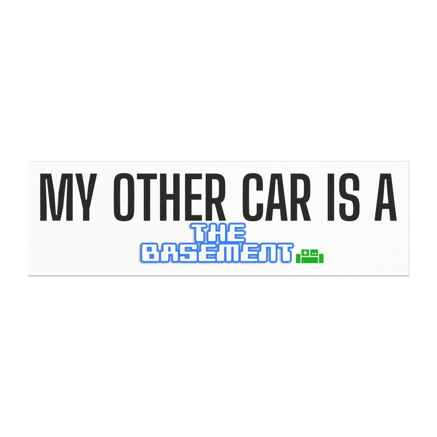 Car Magnet - Funny 'The Basement' Gaming Channel Fan Design