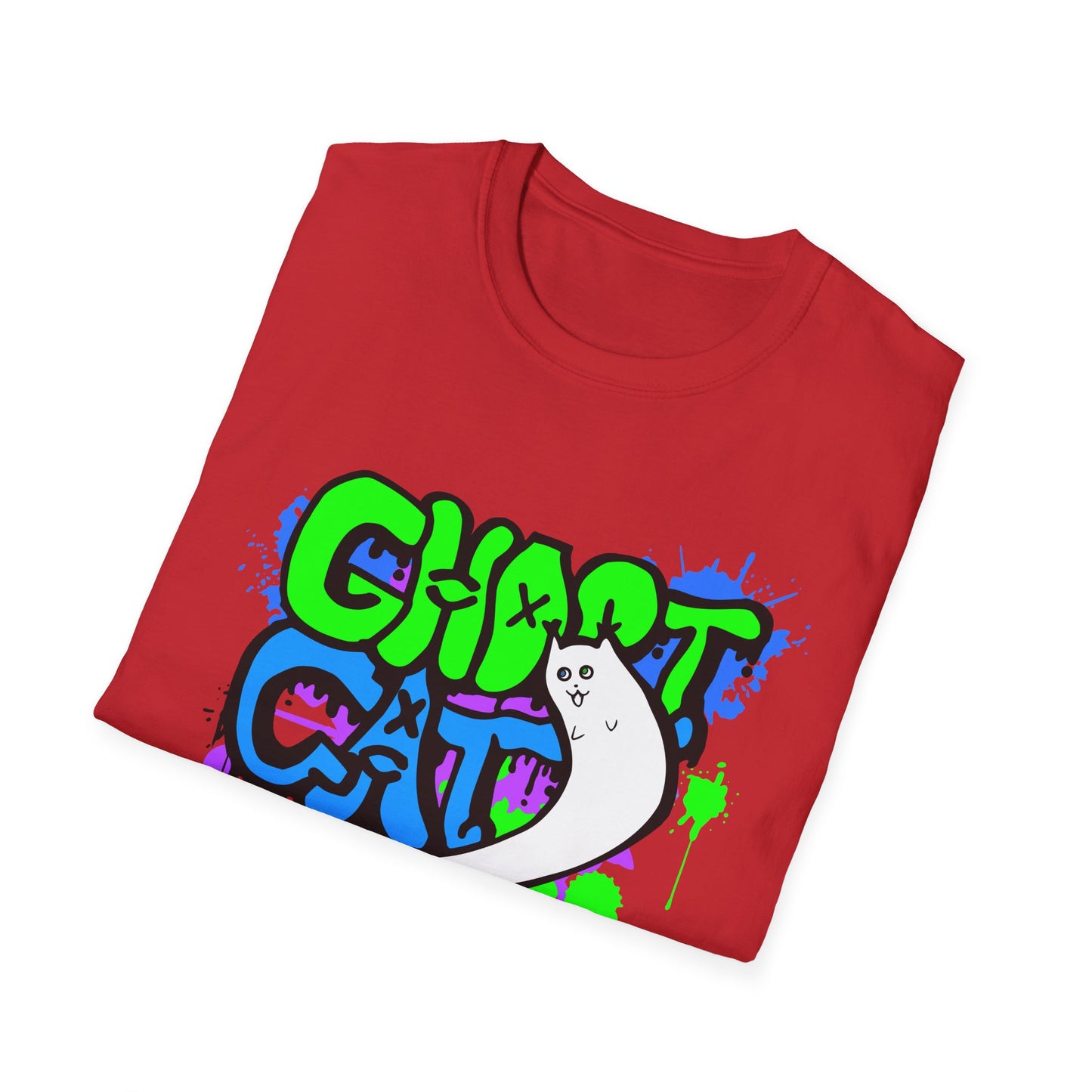 GhostCat Graffiti T-Shirt (Unisex Adult Sizes)