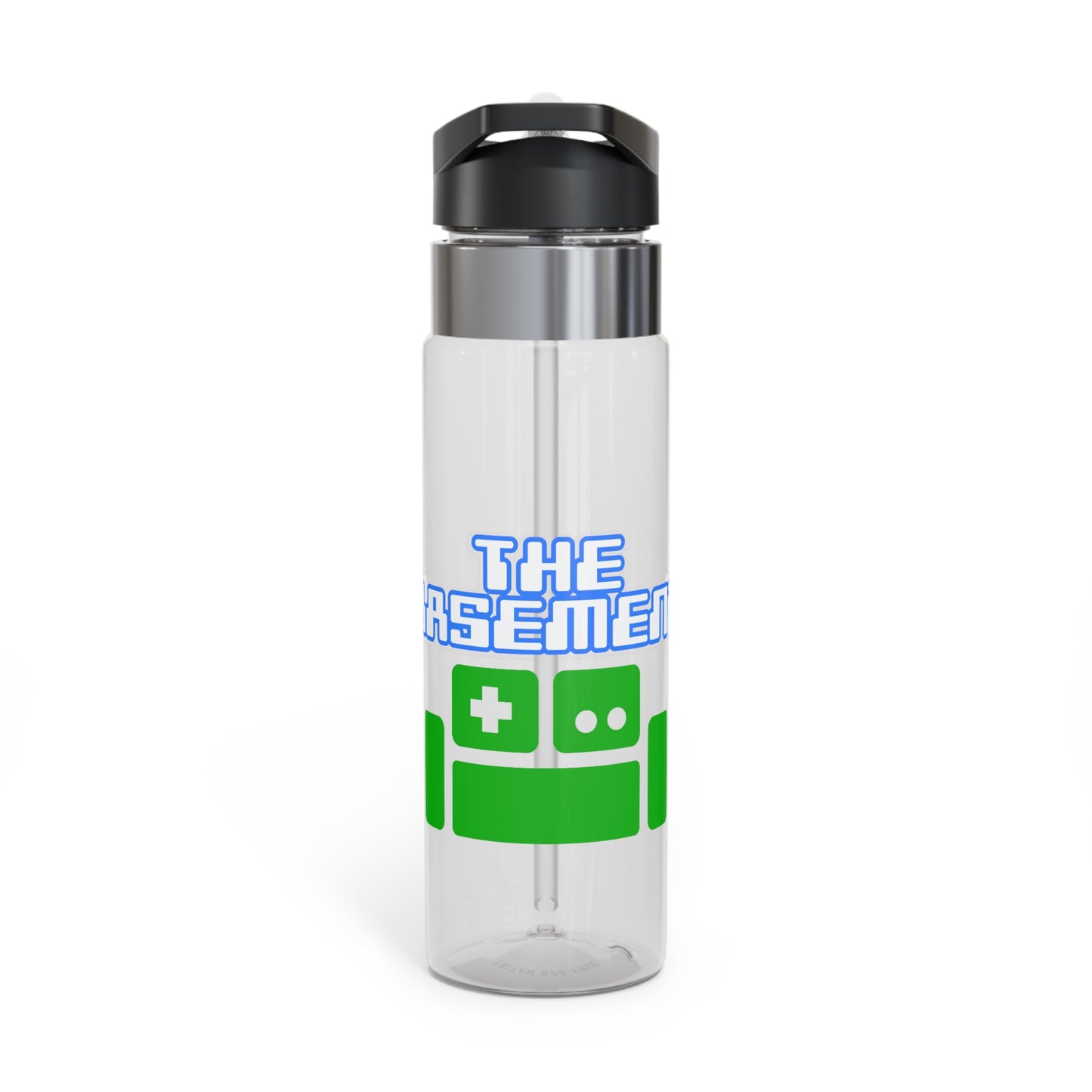 Water Bottle with The Basement Logo design - shatter, stain and odor resistant.