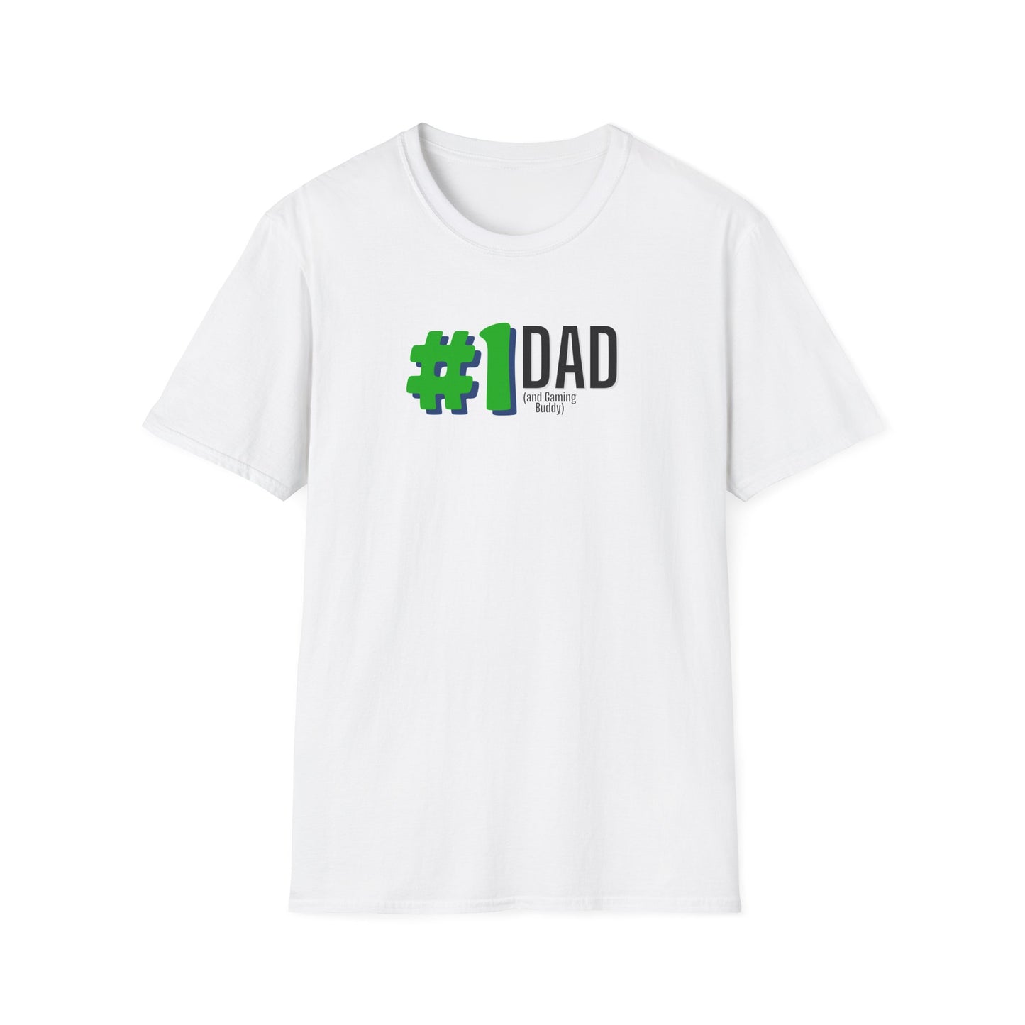 Gamer Dad T-Shirt #1 Dad and Gaming Buddy Father's Day Gift