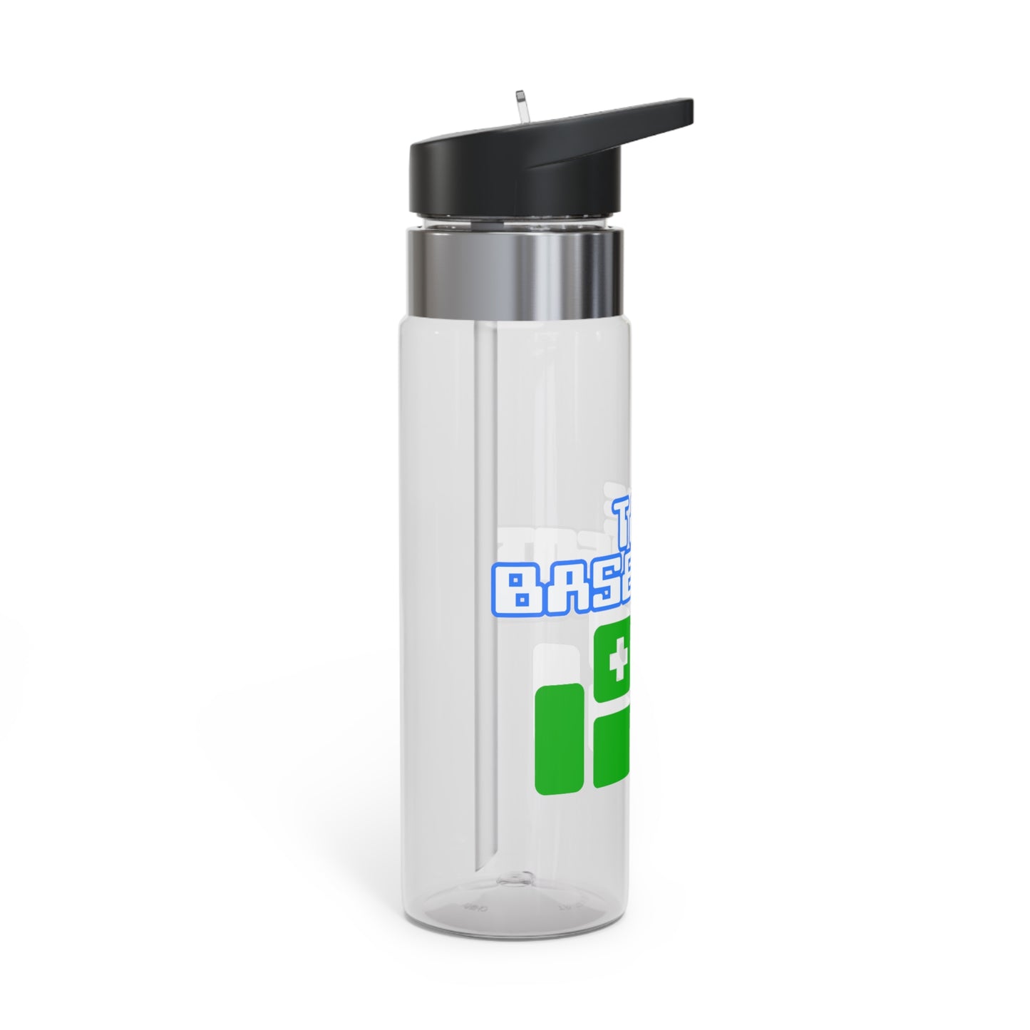 Water Bottle with The Basement Logo design - shatter, stain and odor resistant.