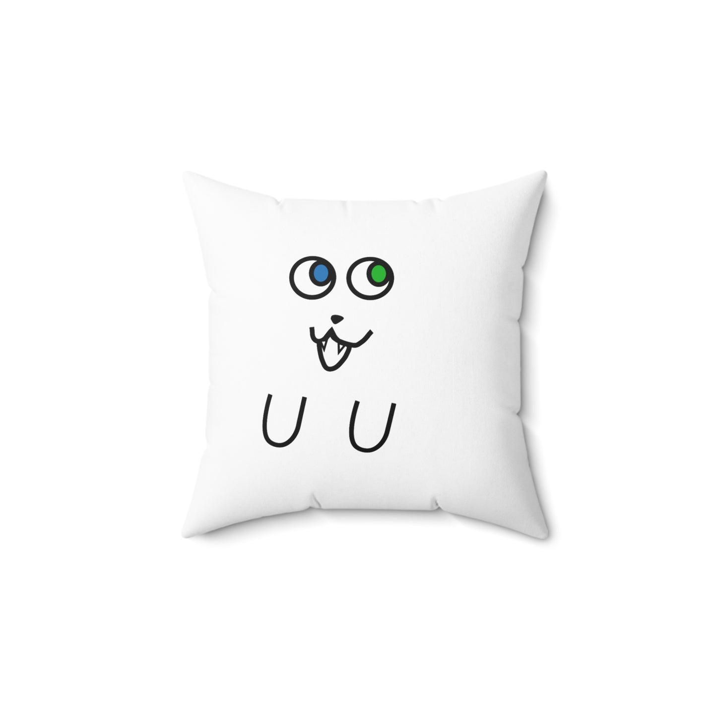 Two-sided Basement Pillow (GhostCat and BAM! designs)
