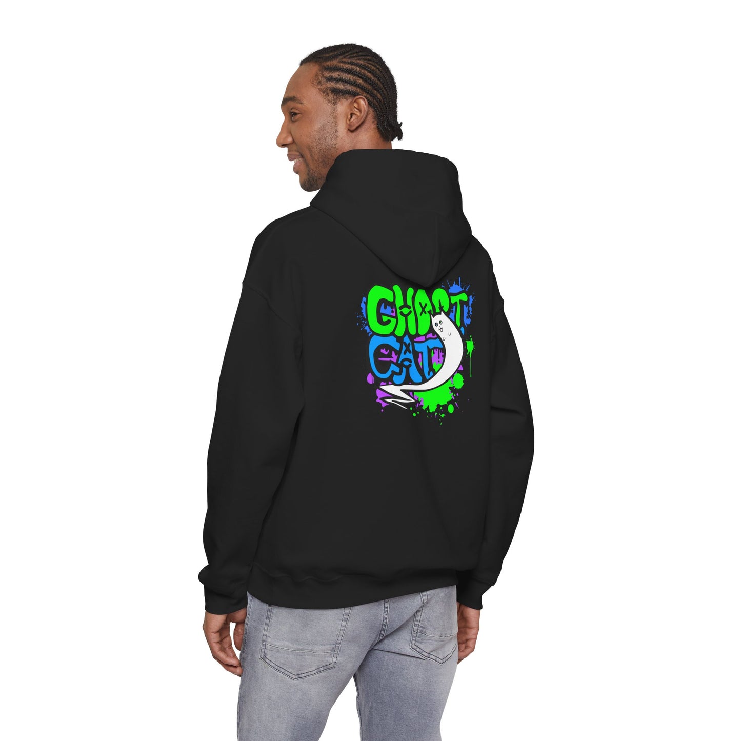 GhostCat Graffiti Adult Unisex Hoodie