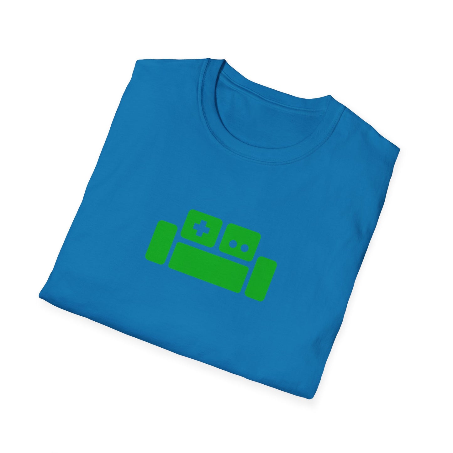 Basement Logo T-Shirt (green couch) (Unisex Adult)