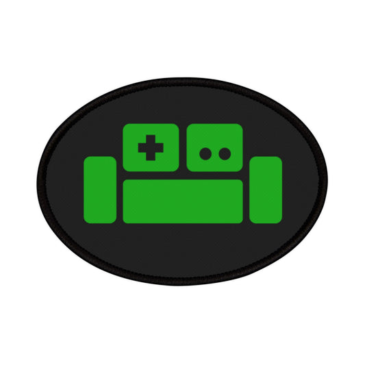 Basement Green Couch Iron-On Patch