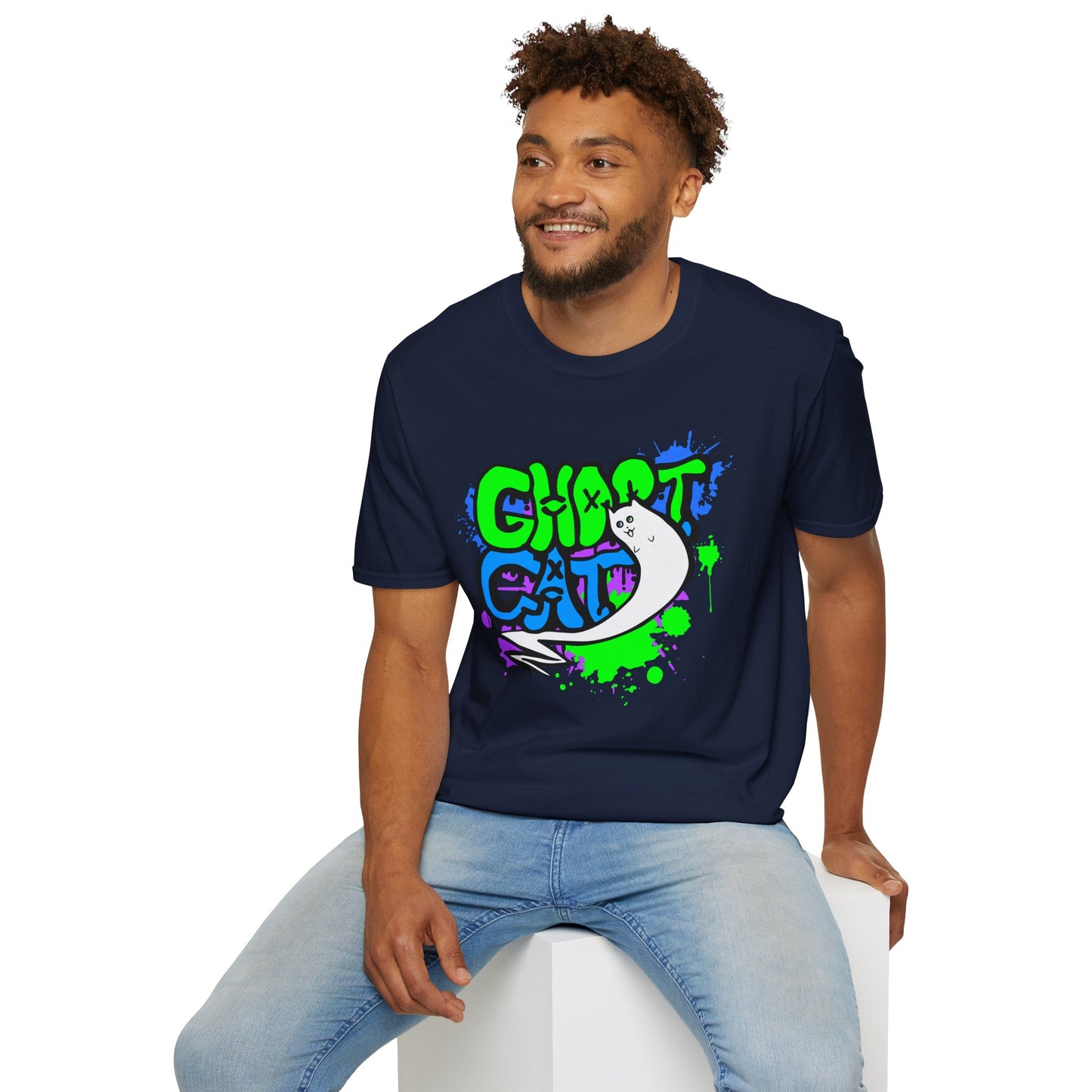 GhostCat Graffiti T-Shirt (Unisex Adult Sizes)