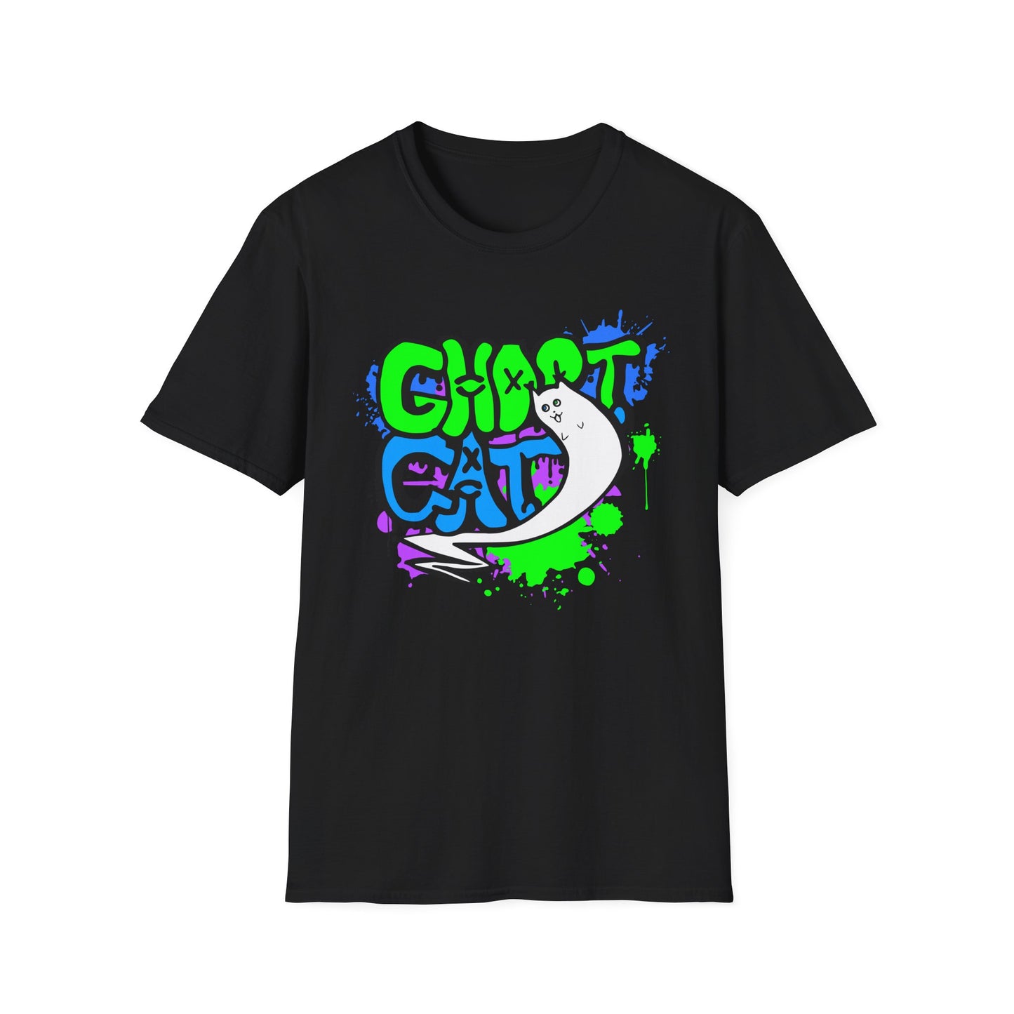 GhostCat Graffiti T-Shirt (Unisex Adult Sizes)
