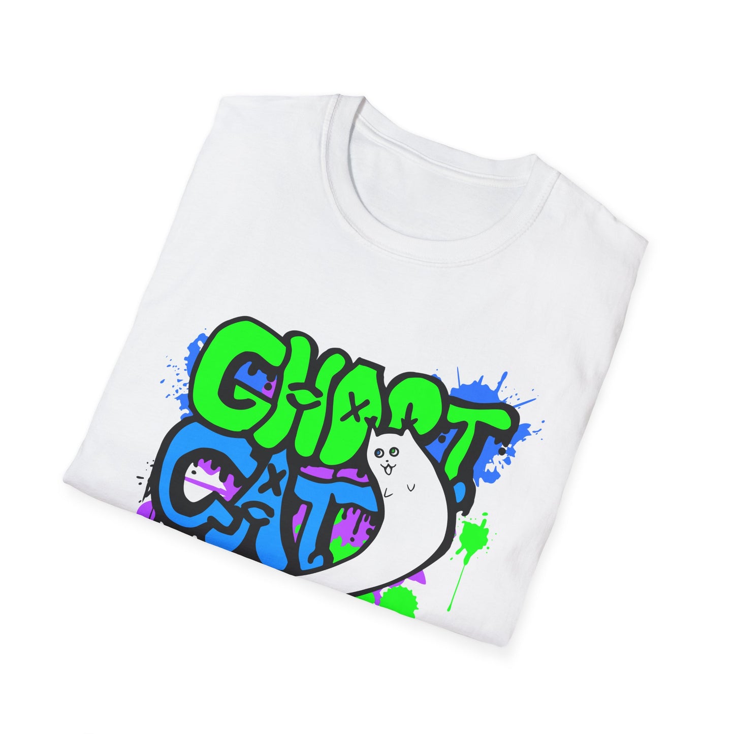 GhostCat Graffiti T-Shirt (Unisex Adult Sizes)