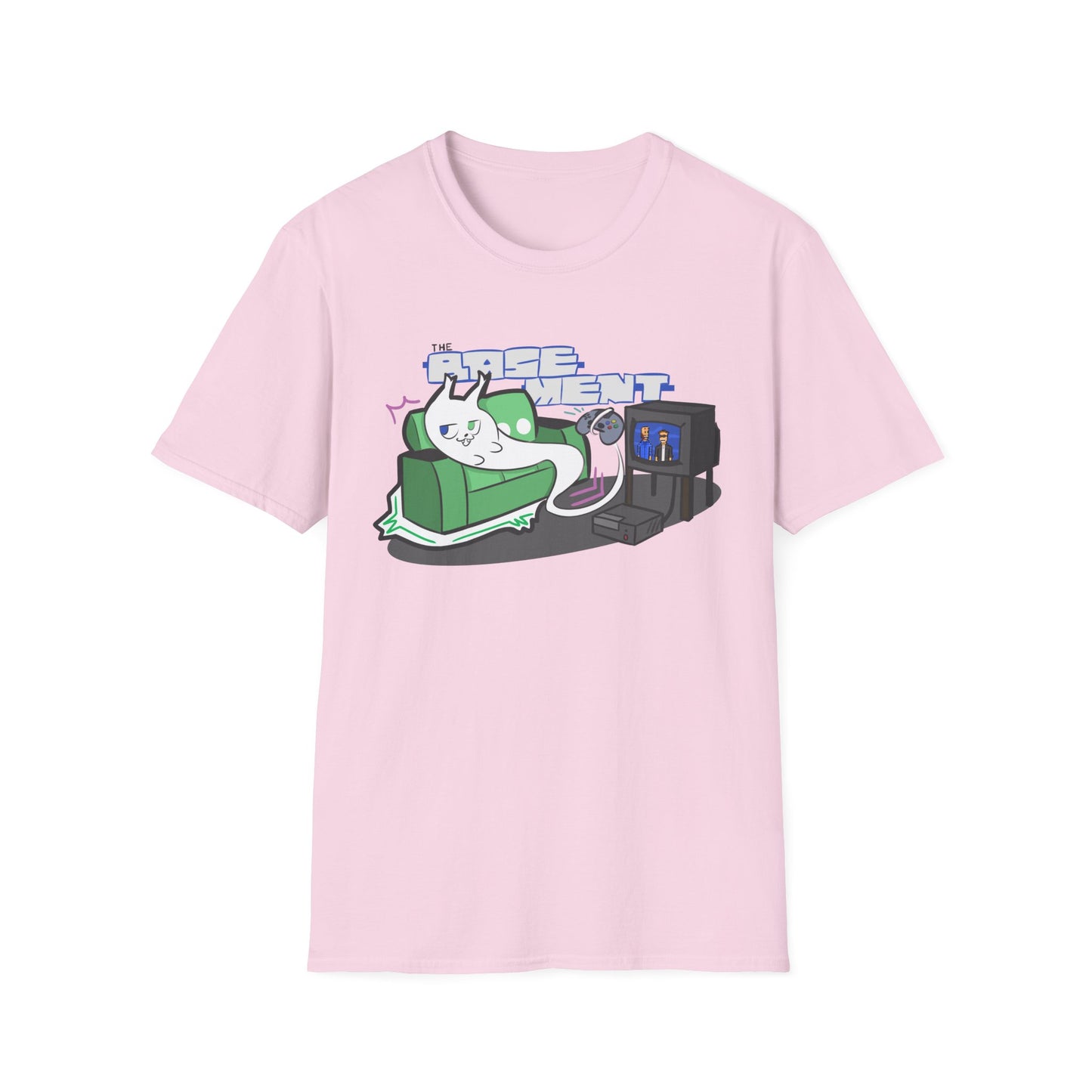 Ghost Cat on The Couch - T-Shirt Design Contest Winner! (Adult T Shirt)