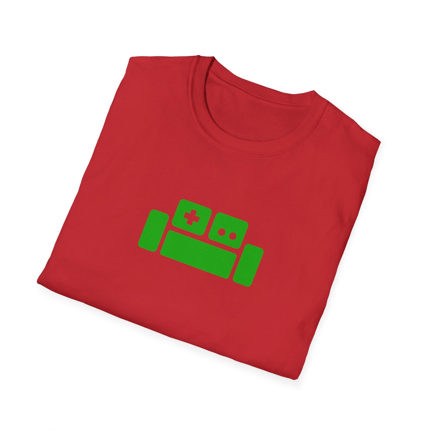 Basement Logo T-Shirt (green couch) (Unisex Adult)