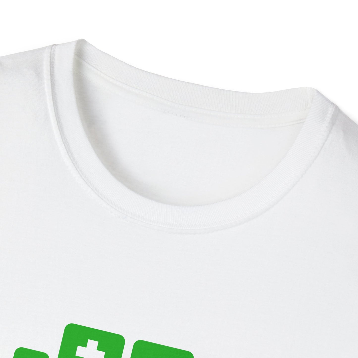 Basement Logo T-Shirt (green couch) (Unisex Adult)