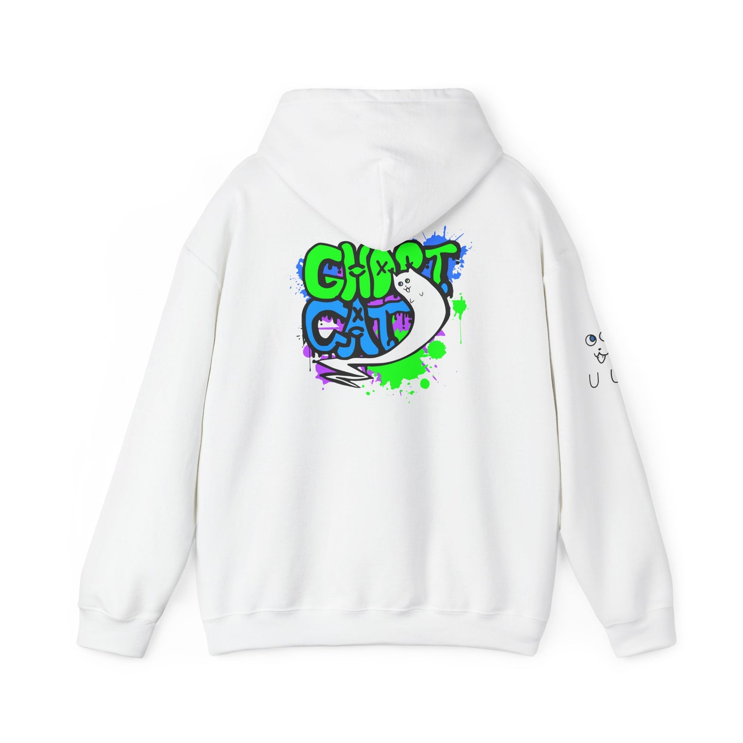 GhostCat Graffiti Adult Unisex Hoodie