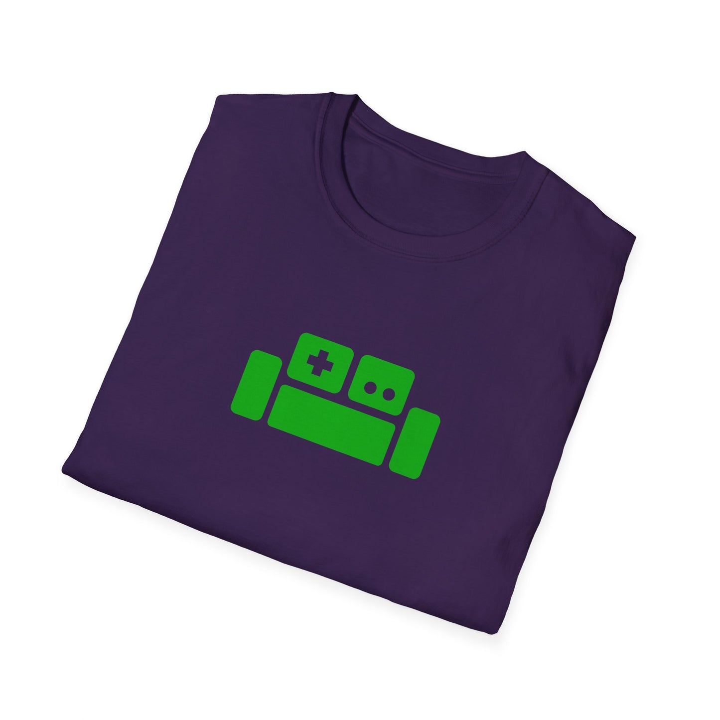 Basement Logo T-Shirt (green couch) (Unisex Adult)