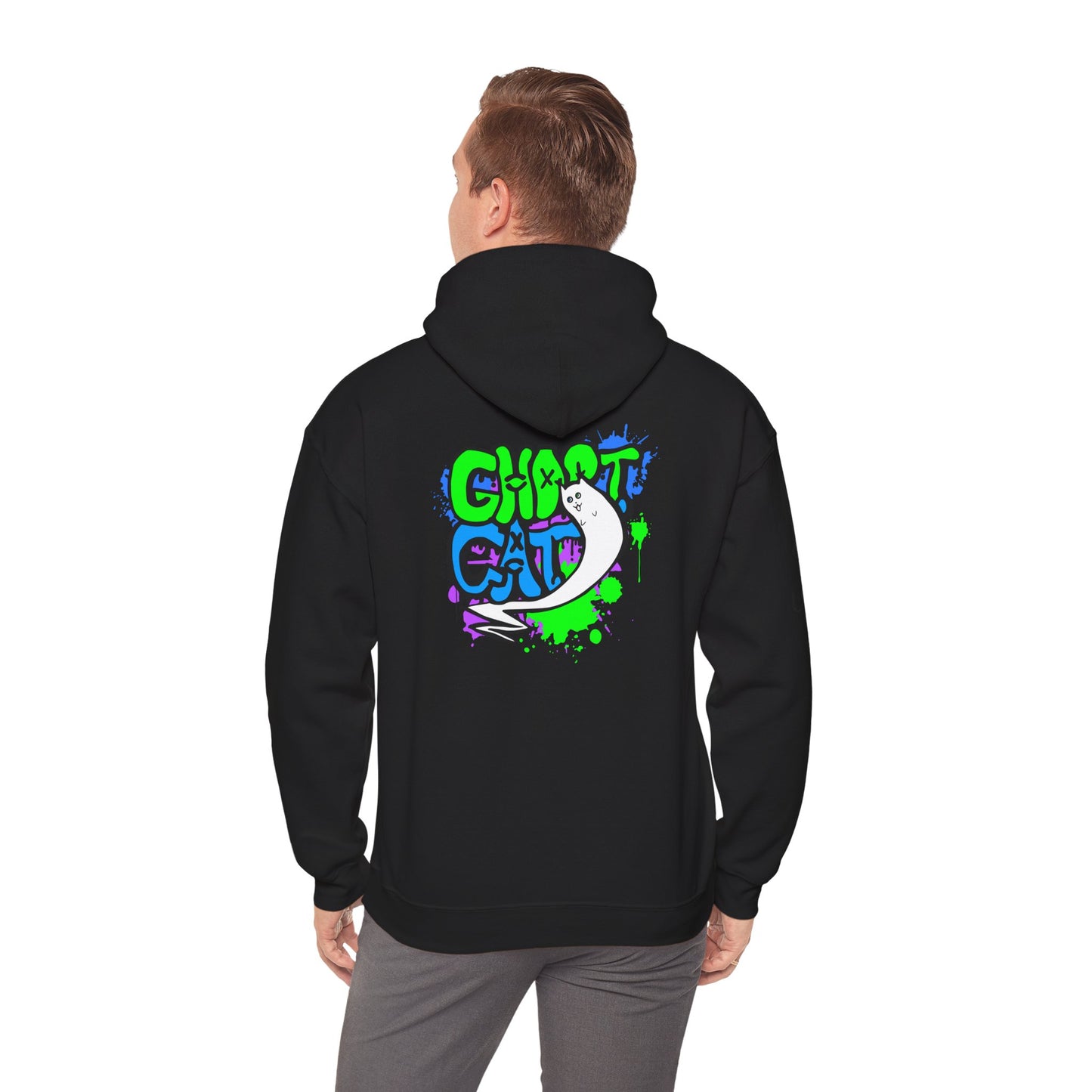 GhostCat Graffiti Adult Unisex Hoodie
