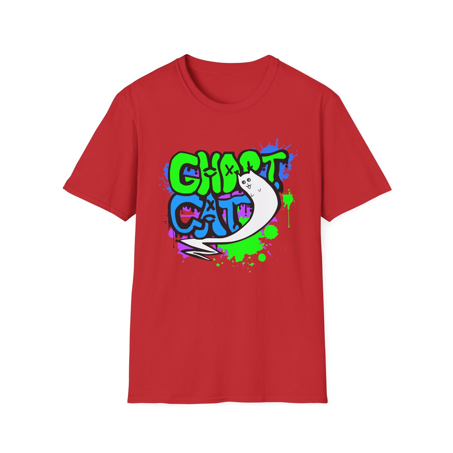 GhostCat Graffiti T-Shirt (Unisex Adult Sizes)