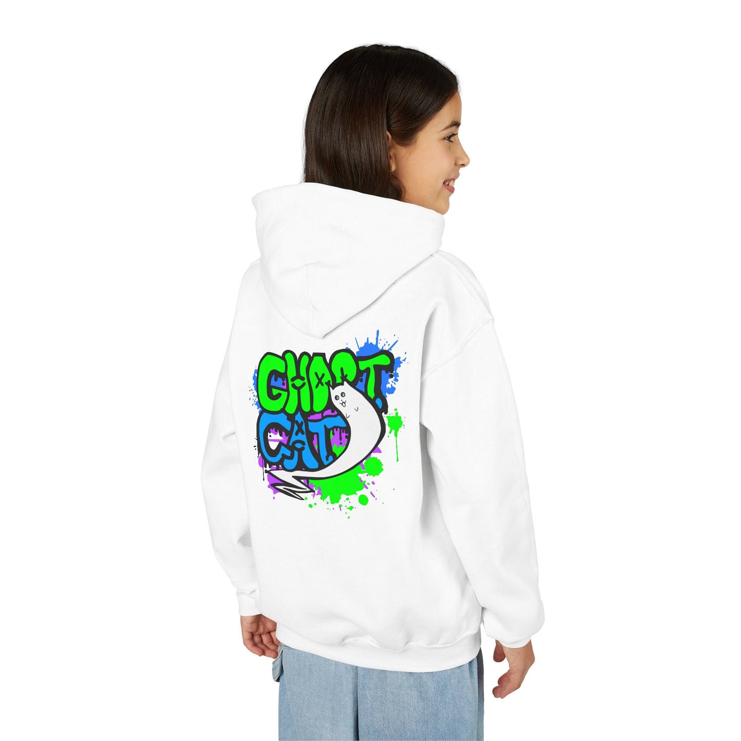 GhostCat Graffiti Kids Hoodie