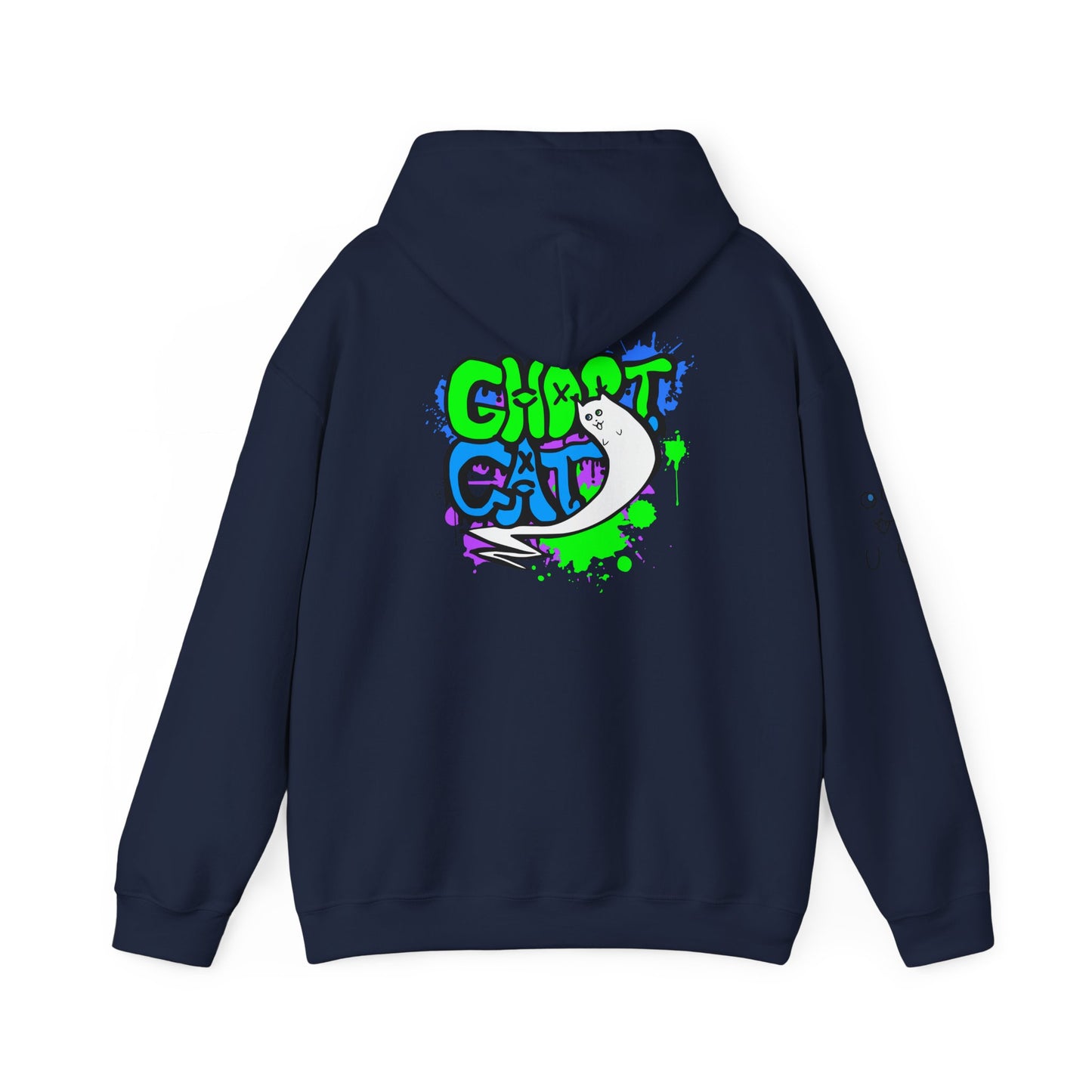 GhostCat Graffiti Adult Unisex Hoodie