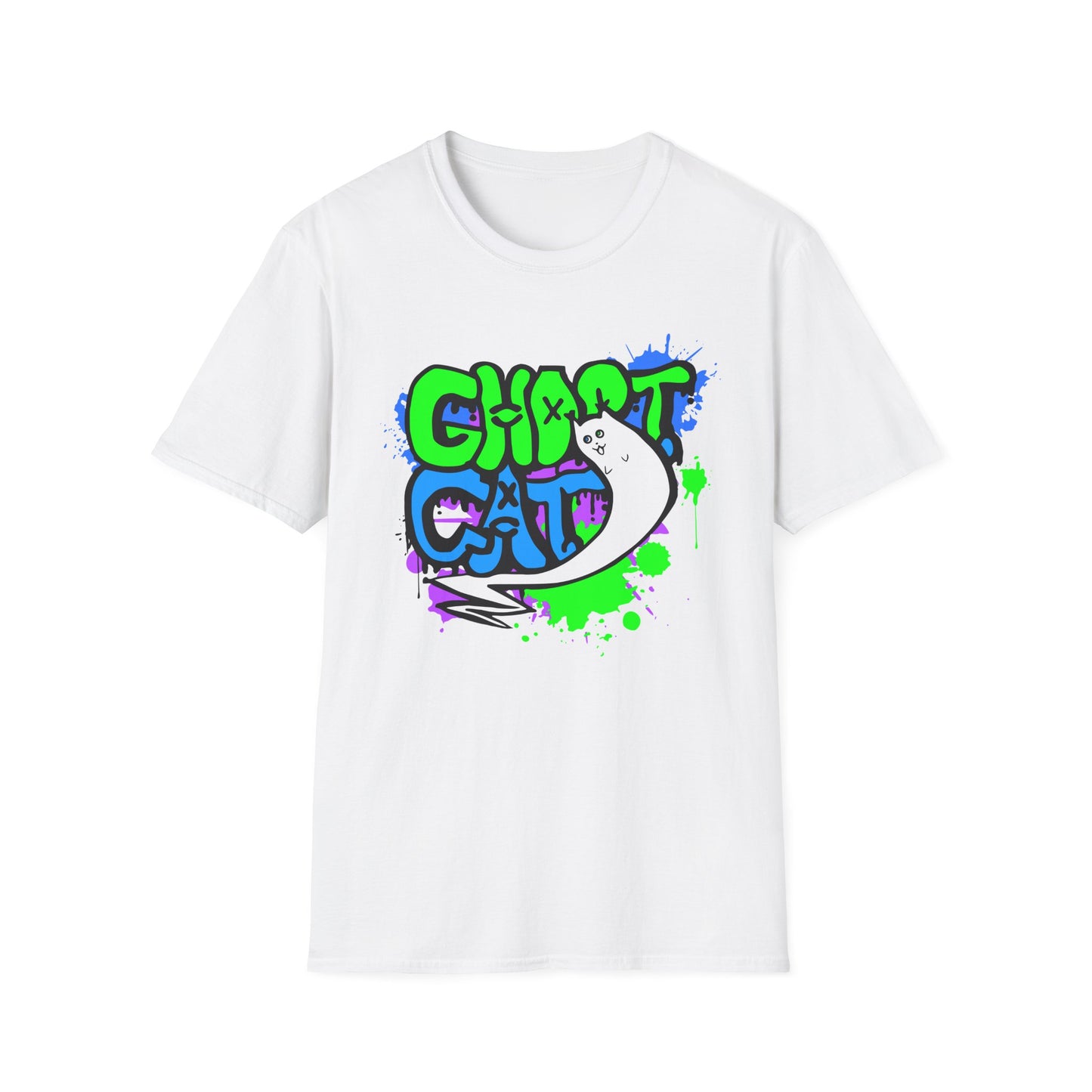 GhostCat Graffiti T-Shirt (Unisex Adult Sizes)