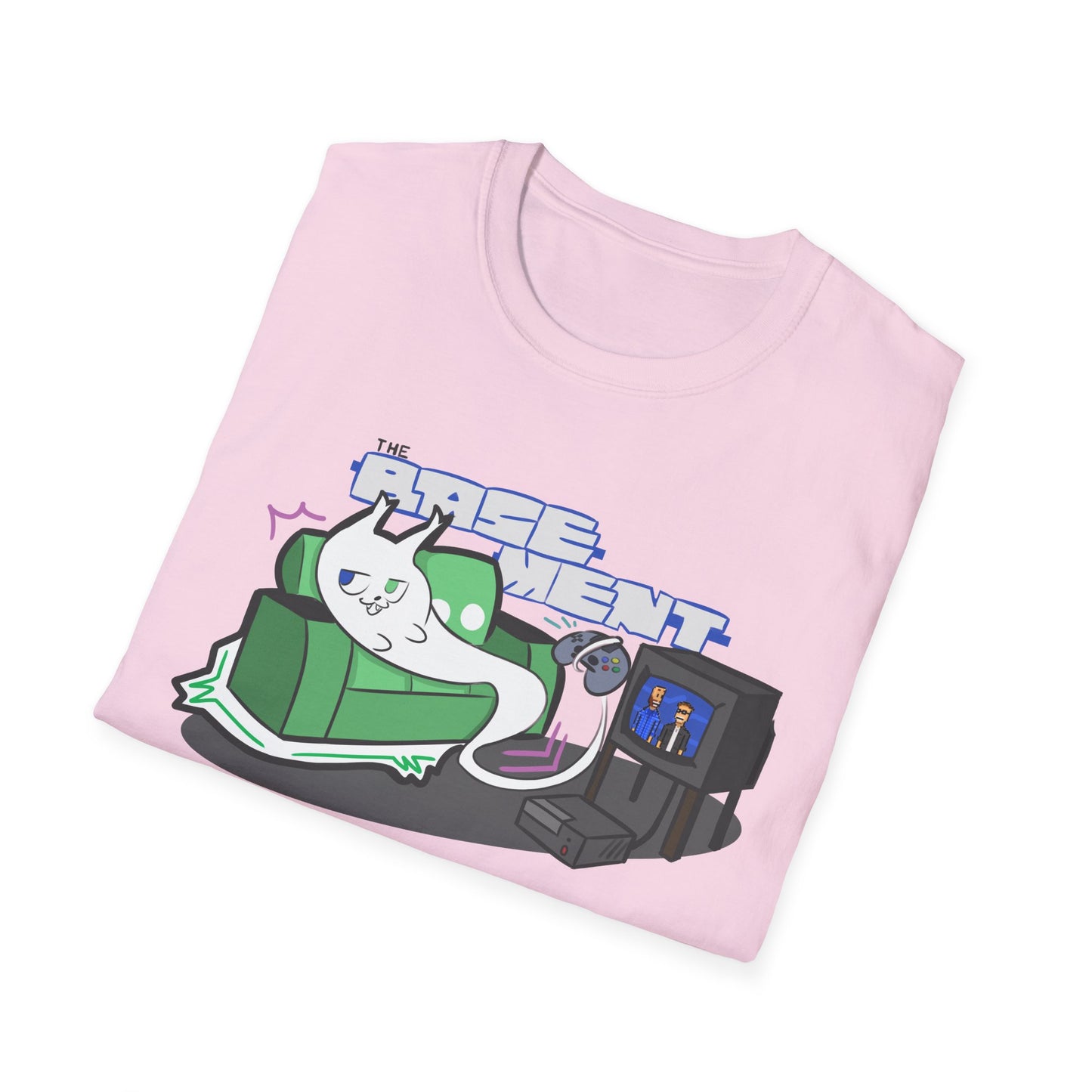Ghost Cat on The Couch - T-Shirt Design Contest Winner! (Adult T Shirt)