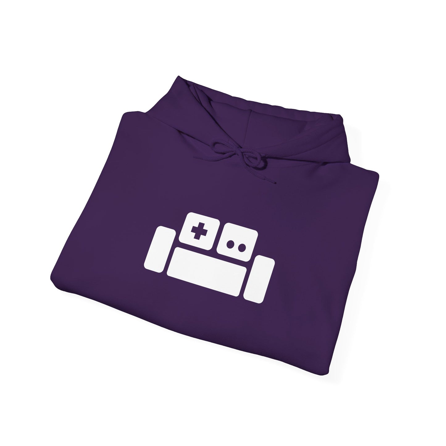 Basement Logo Adult Unisex Hoodie (white couch)