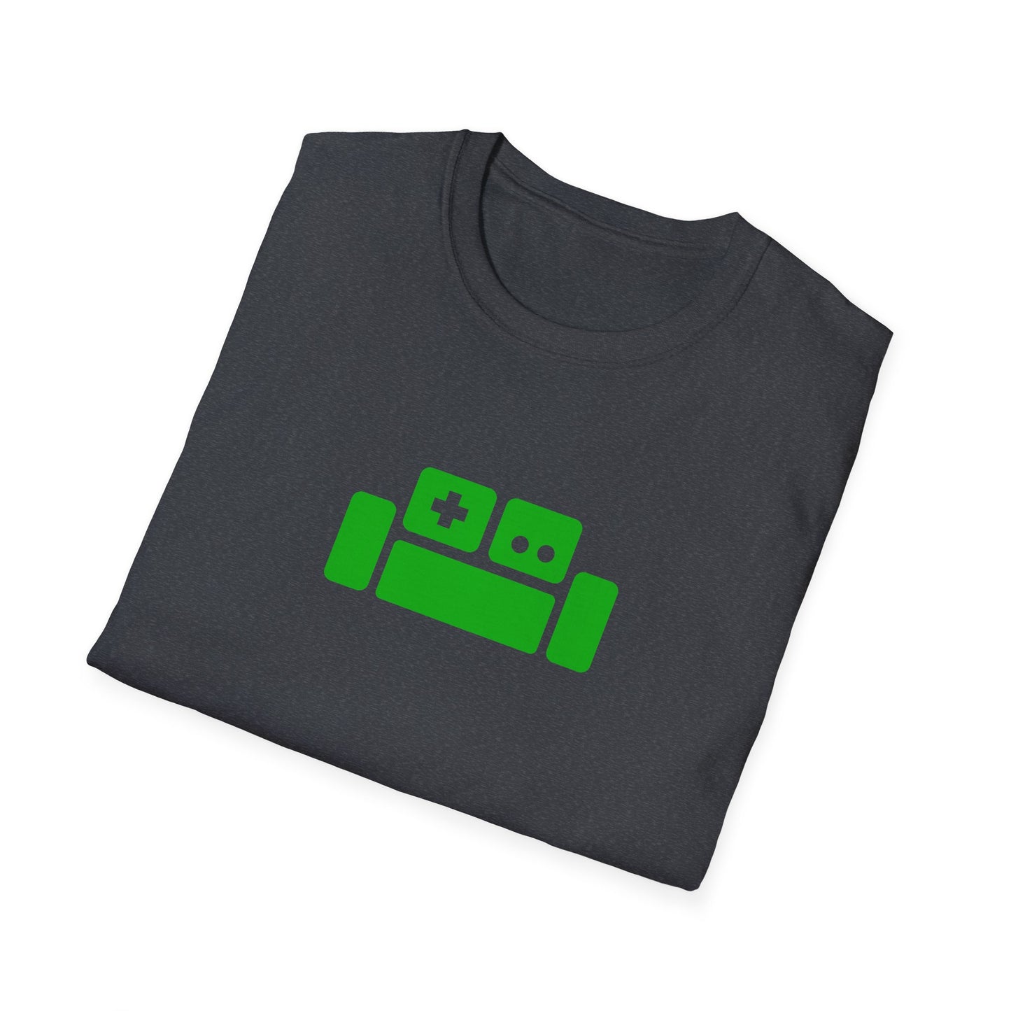 Basement Logo T-Shirt (green couch) (Unisex Adult)