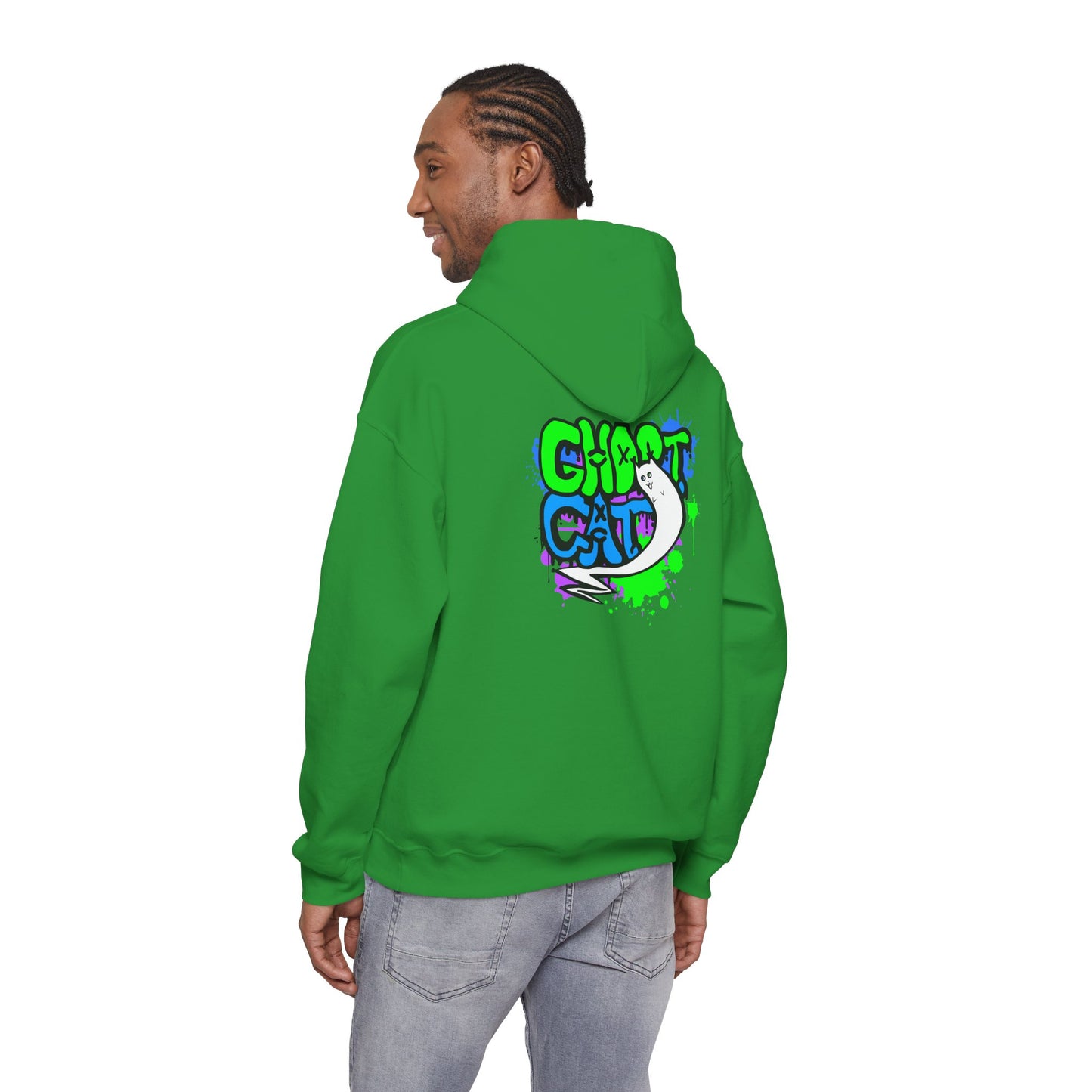 GhostCat Graffiti Adult Unisex Hoodie
