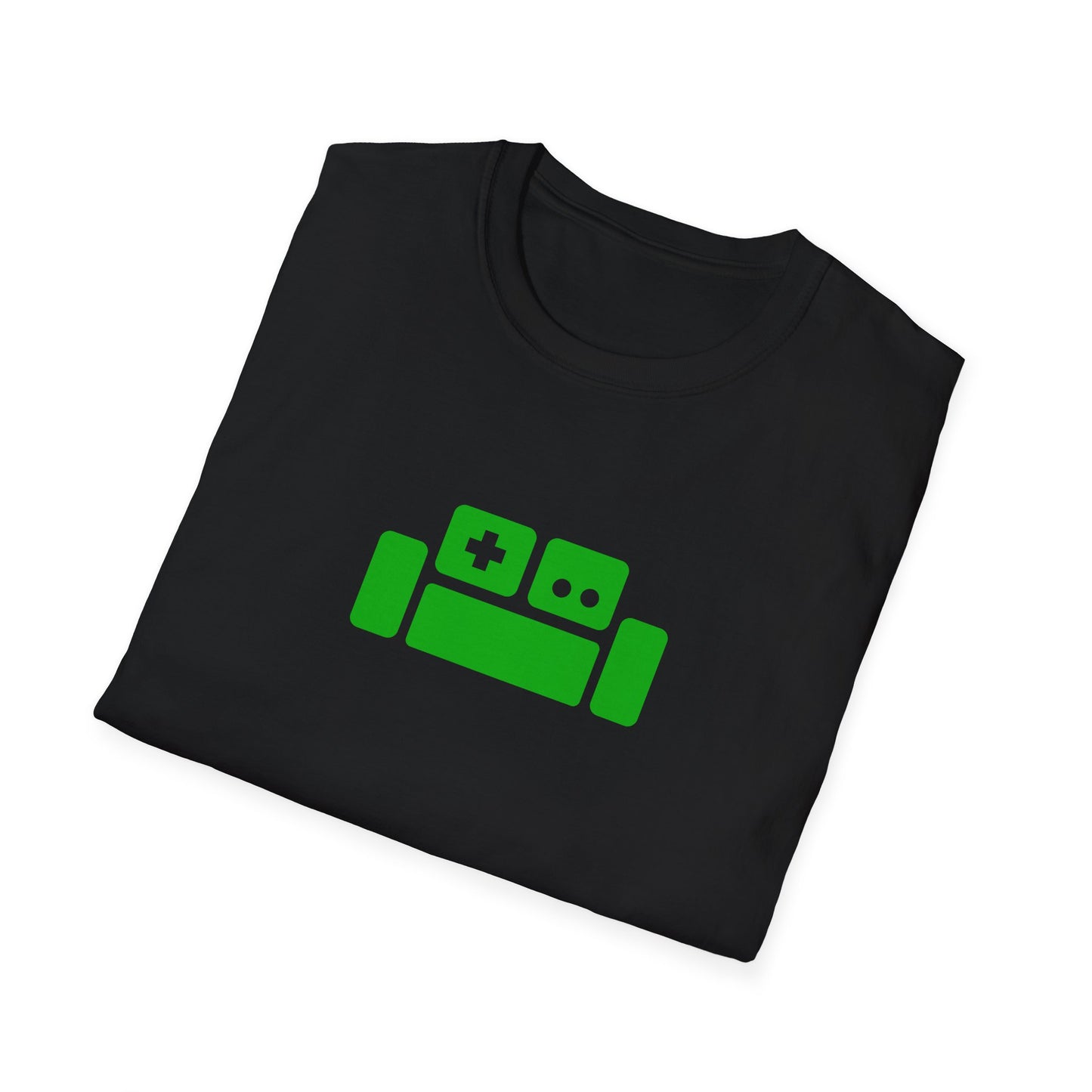 Basement Logo T-Shirt (green couch) (Unisex Adult)