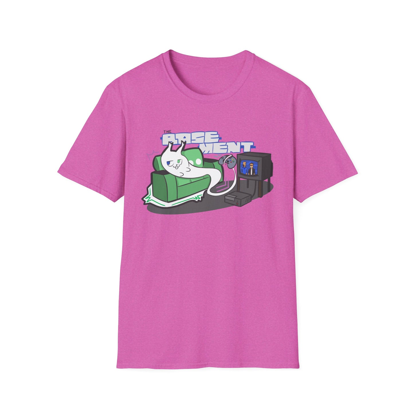 Ghost Cat on The Couch - T-Shirt Design Contest Winner! (Adult T Shirt)