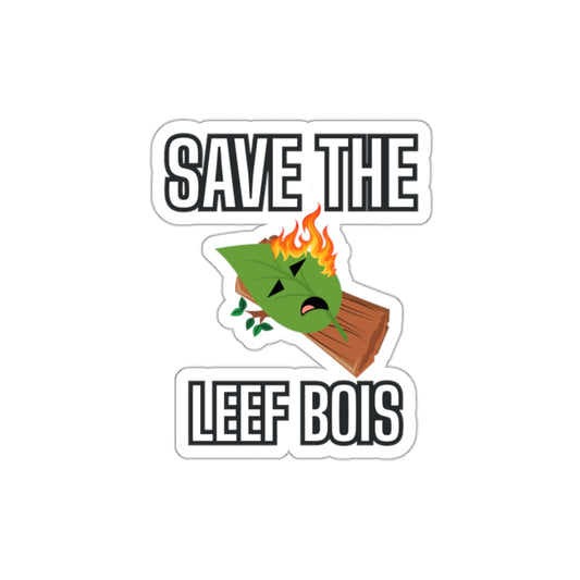 Die-Cut Sticker - Save the Leef Bois Design