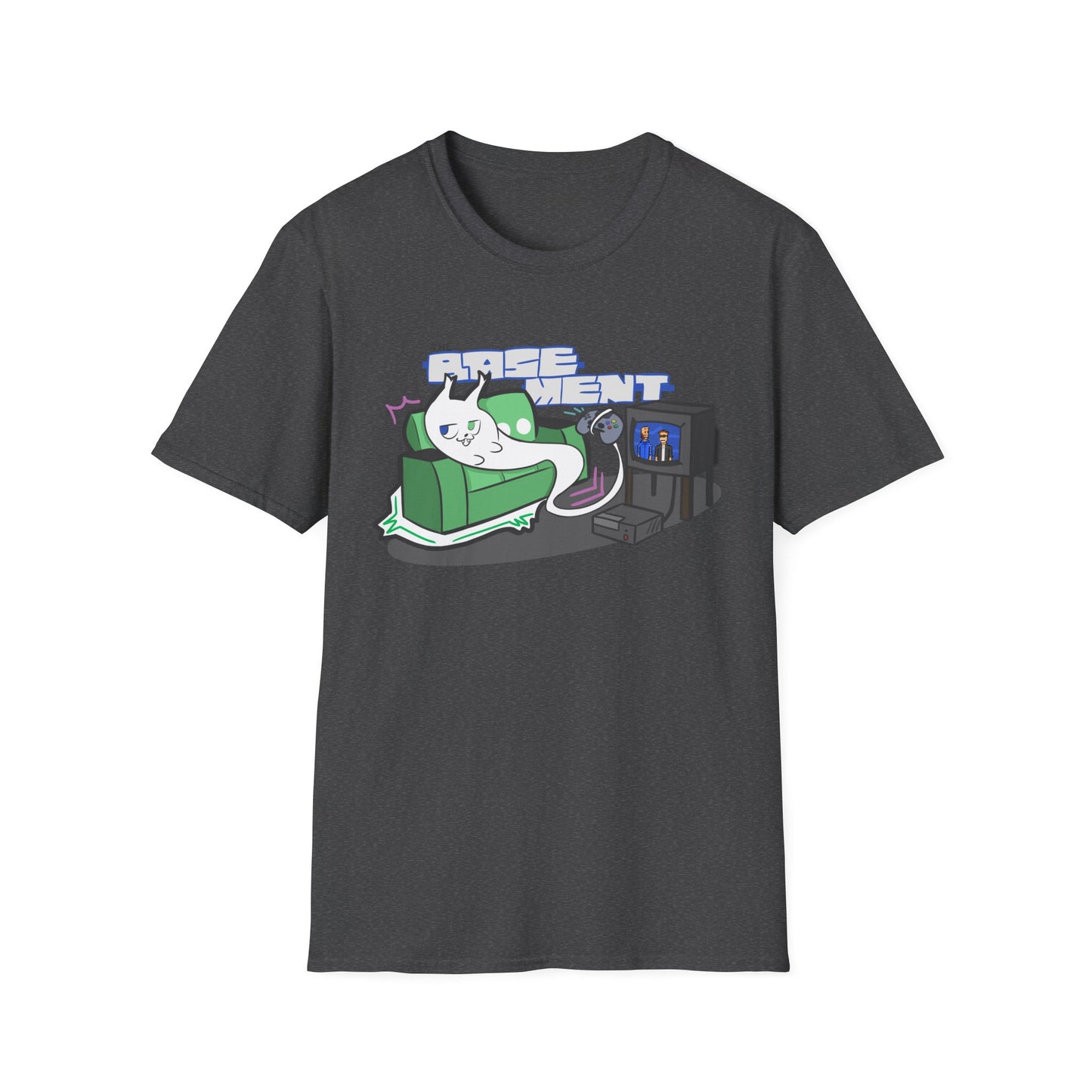 Ghost Cat on The Couch - T-Shirt Design Contest Winner! (Adult T Shirt)