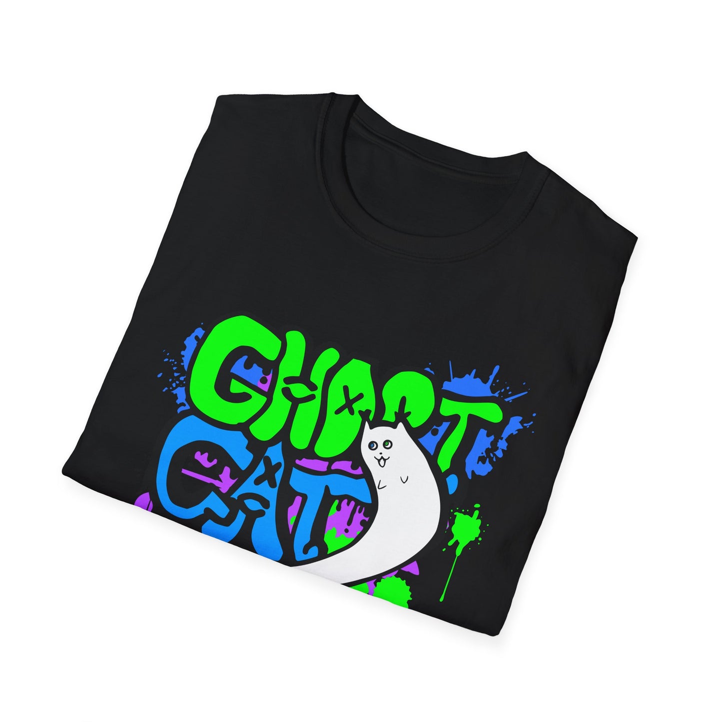 GhostCat Graffiti T-Shirt (Unisex Adult Sizes)