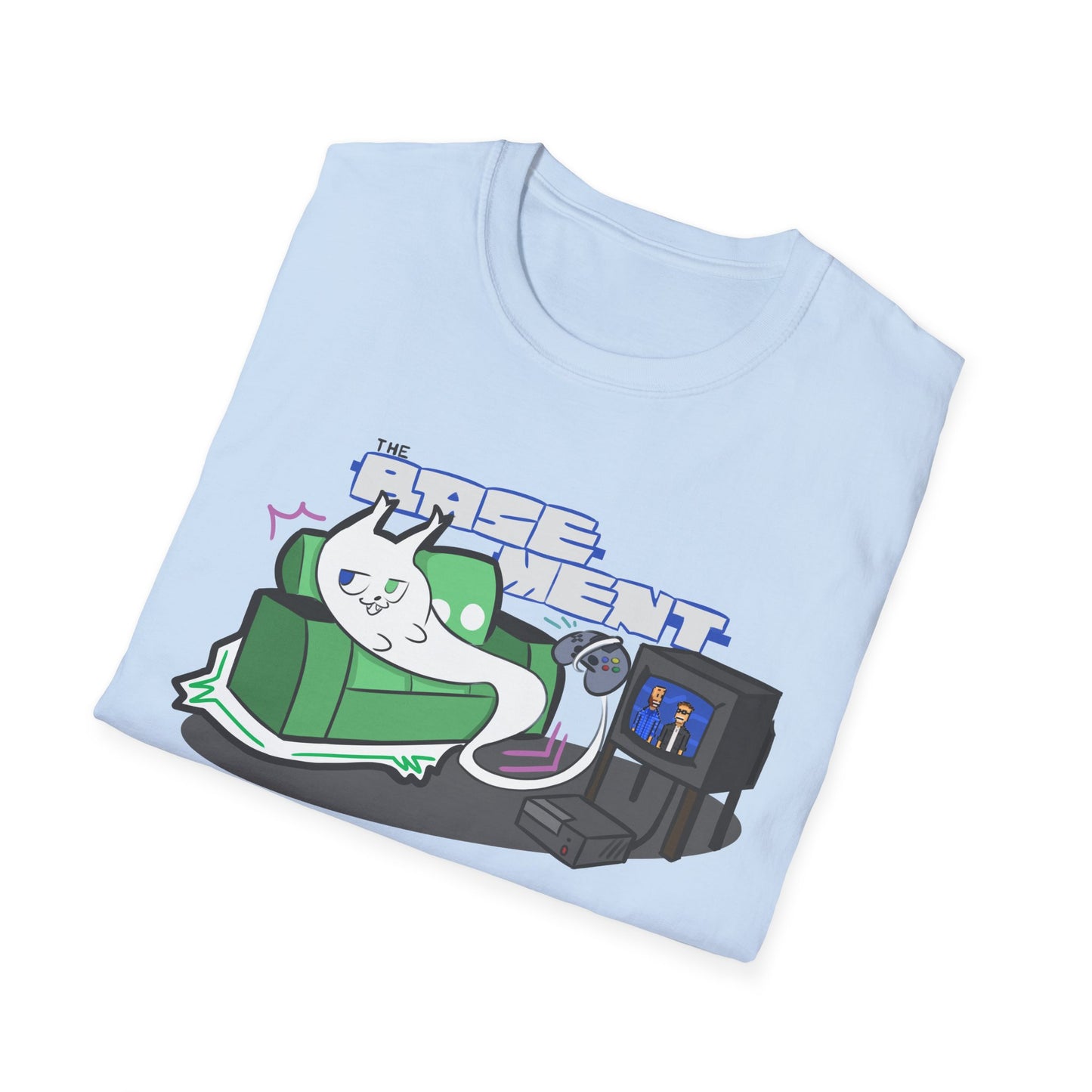 Ghost Cat on The Couch - T-Shirt Design Contest Winner! (Adult T Shirt)