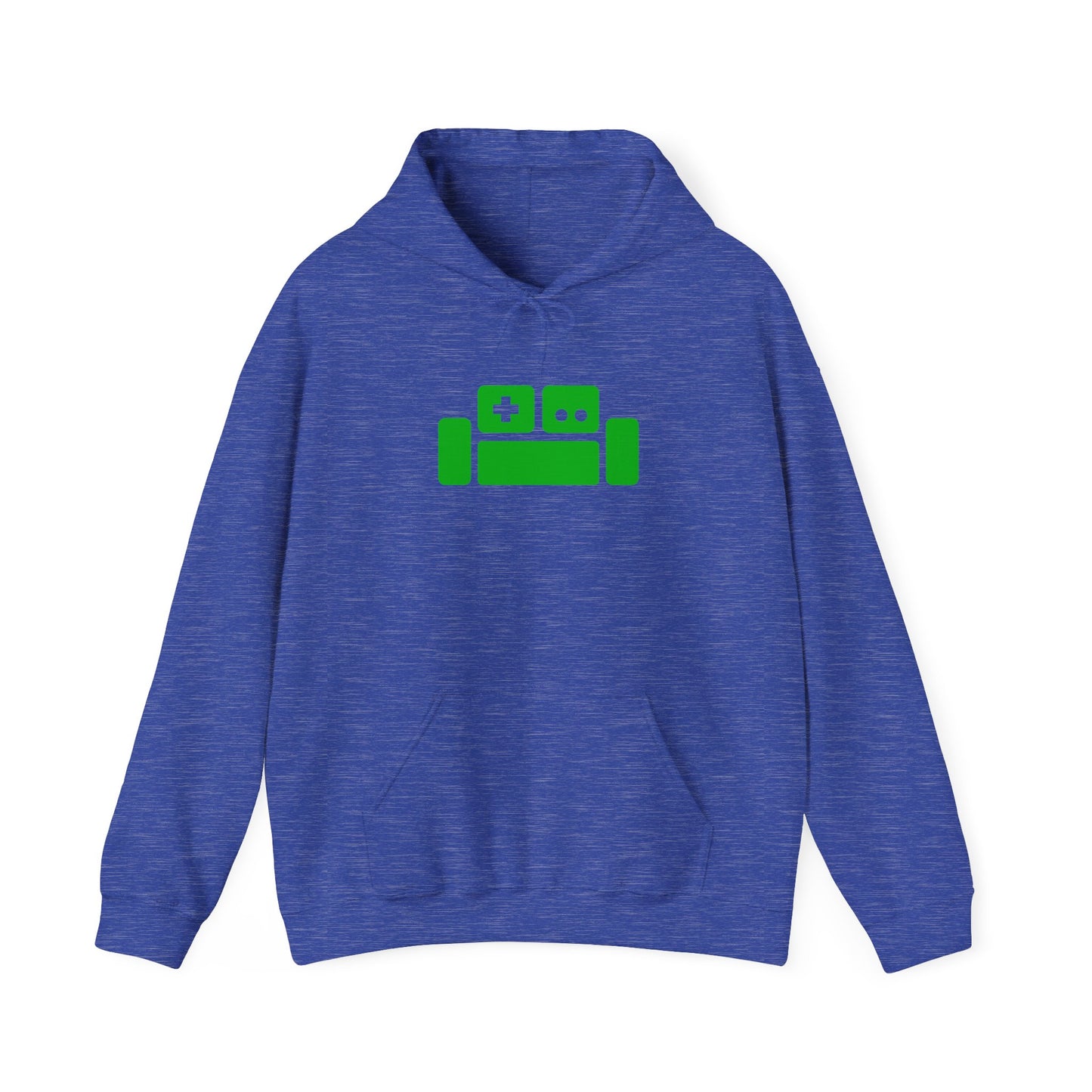 Basement Logo Adult Unisex Hoodie (green couch)
