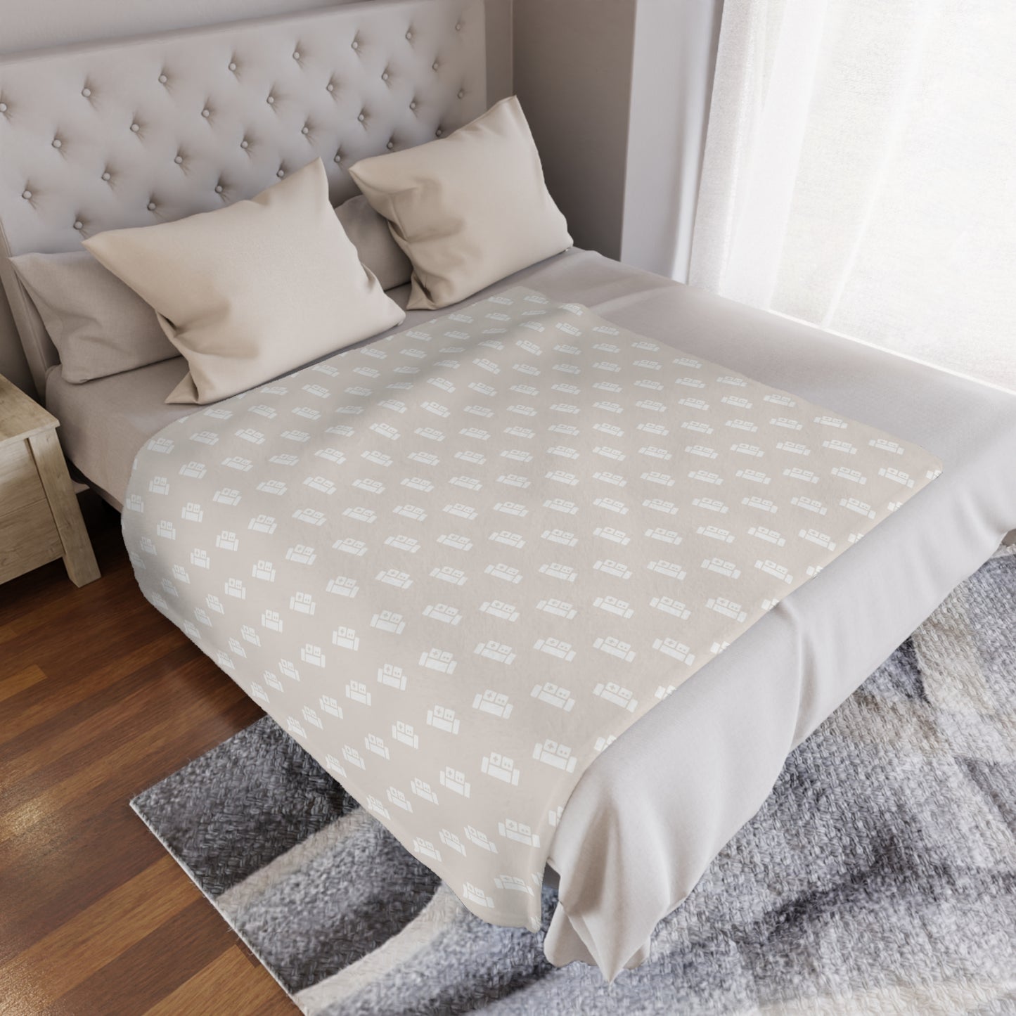 Minky Basement Blanket (Classy Cream) - Soft and Fluffy