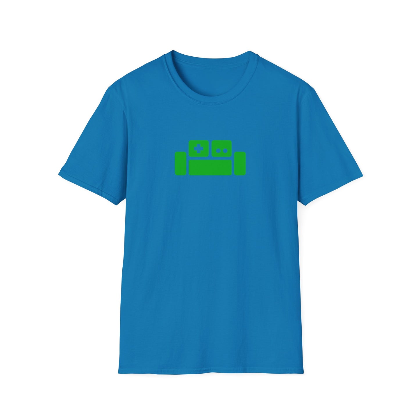 Basement Logo T-Shirt (green couch) (Unisex Adult)