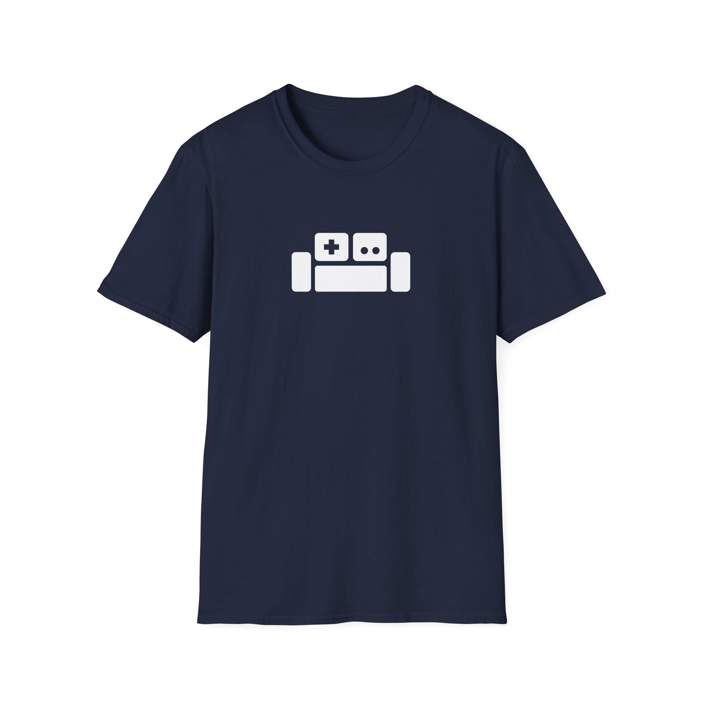 Basement Logo T-Shirt (white couch) (Unisex Adult)