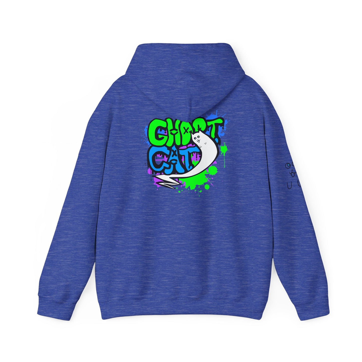 GhostCat Graffiti Adult Unisex Hoodie