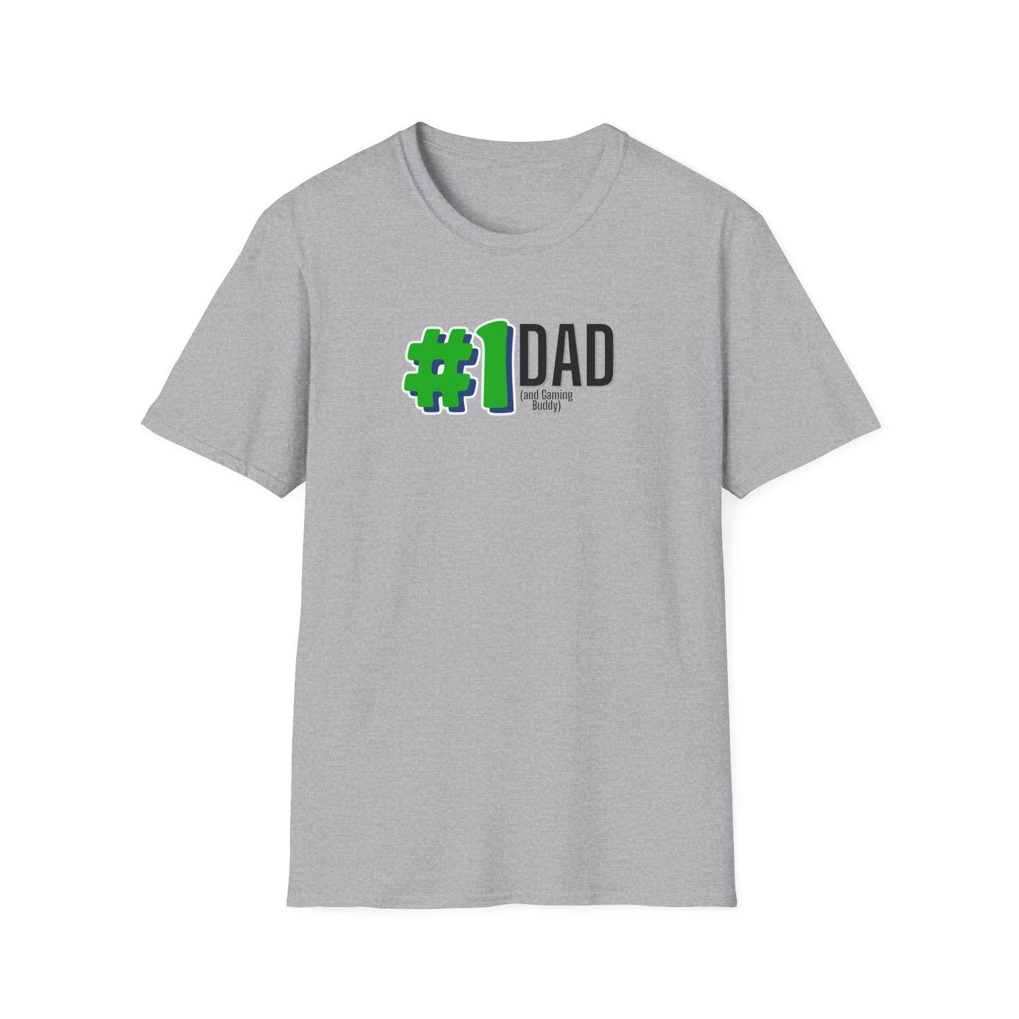 Gamer Dad T-Shirt #1 Dad and Gaming Buddy Father's Day Gift