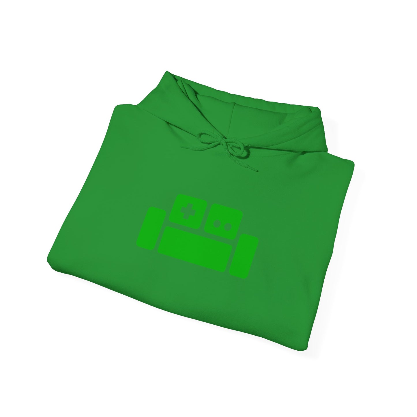 Basement Logo Adult Unisex Hoodie (green couch)