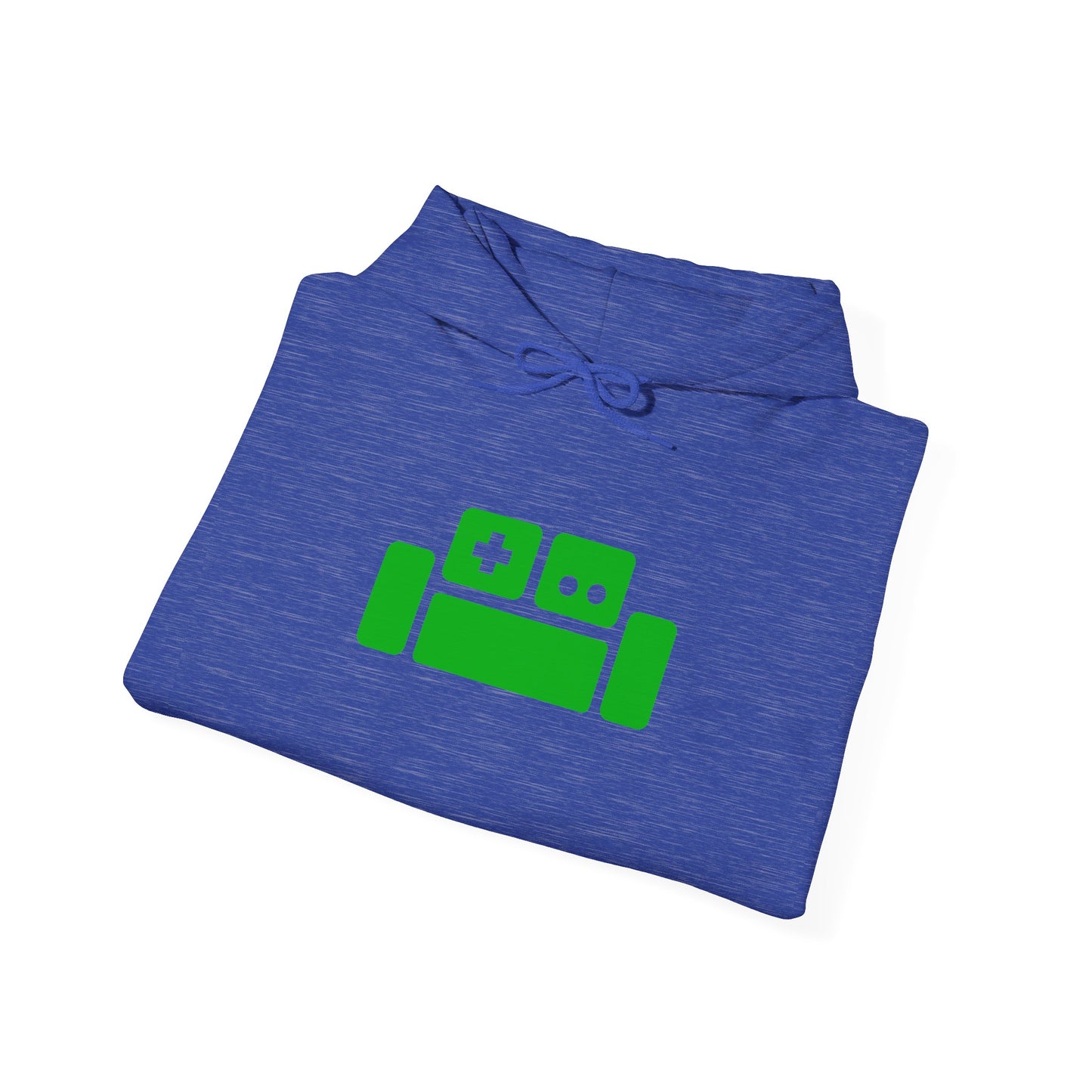 Basement Logo Adult Unisex Hoodie (green couch)