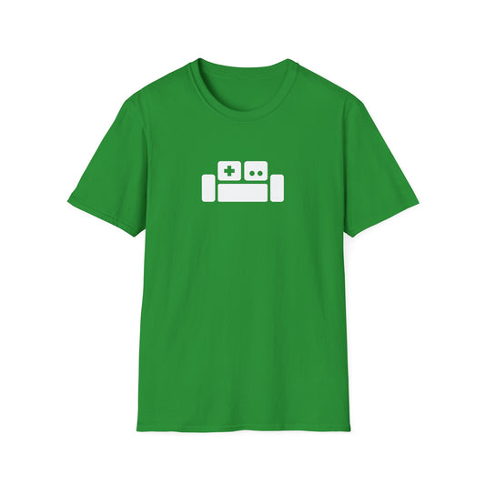 Basement Logo T-Shirt (white couch) (Unisex Adult)